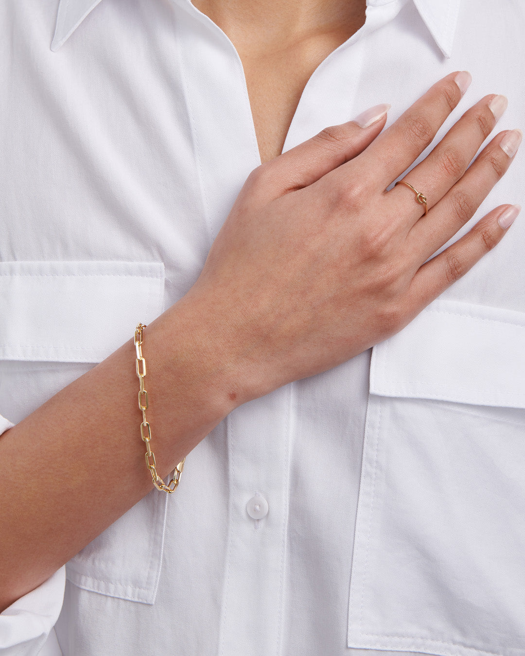 Thick Paperclip Bracelet