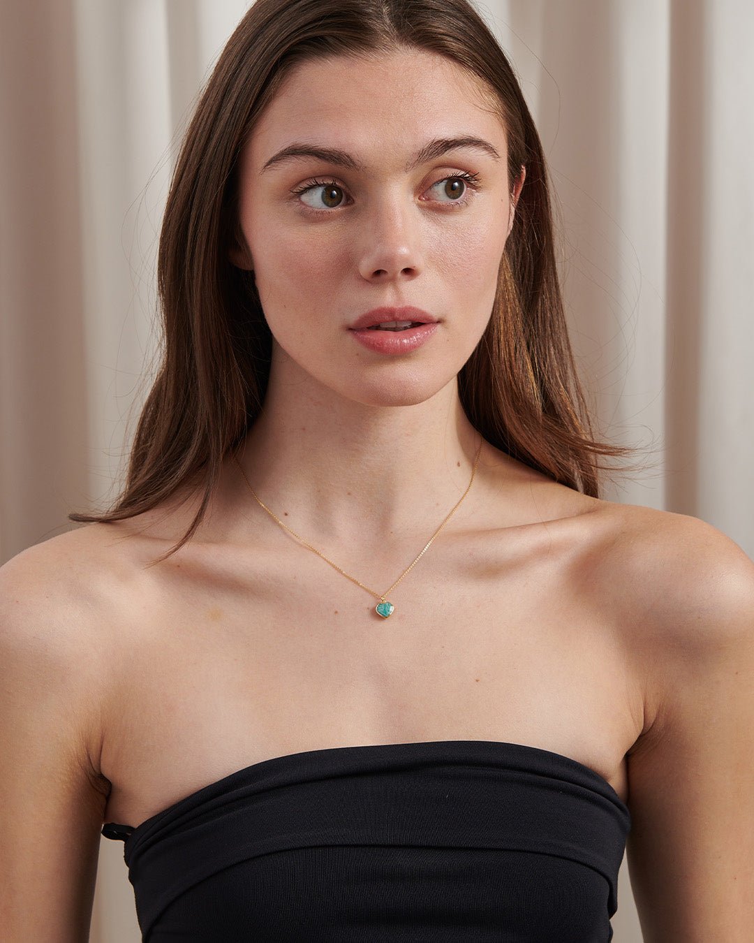 Amazonite Heart Necklace - Gemlet