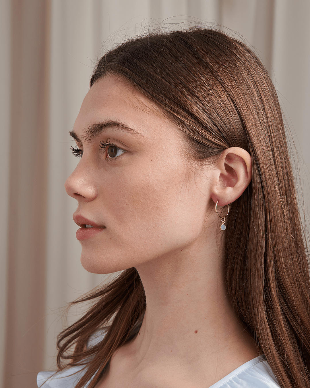 Aquamarine Hoops - Gemlet