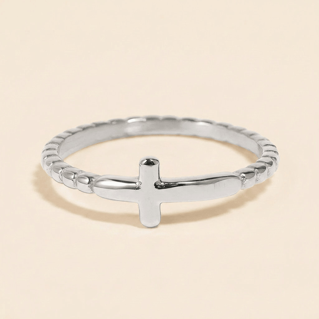 Beaded Cross Ring - Gemlet