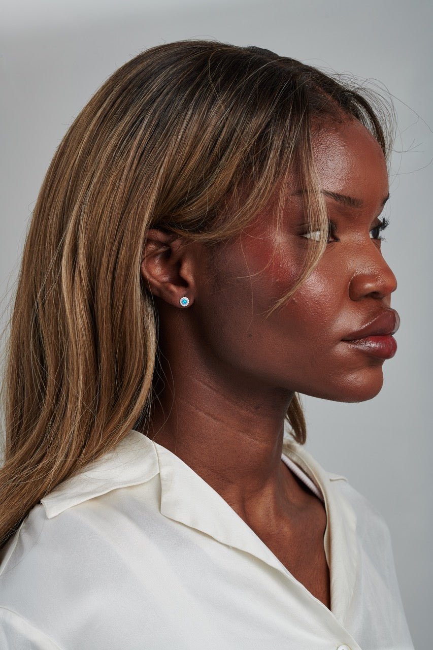 Blue Opal Studs - Gemlet