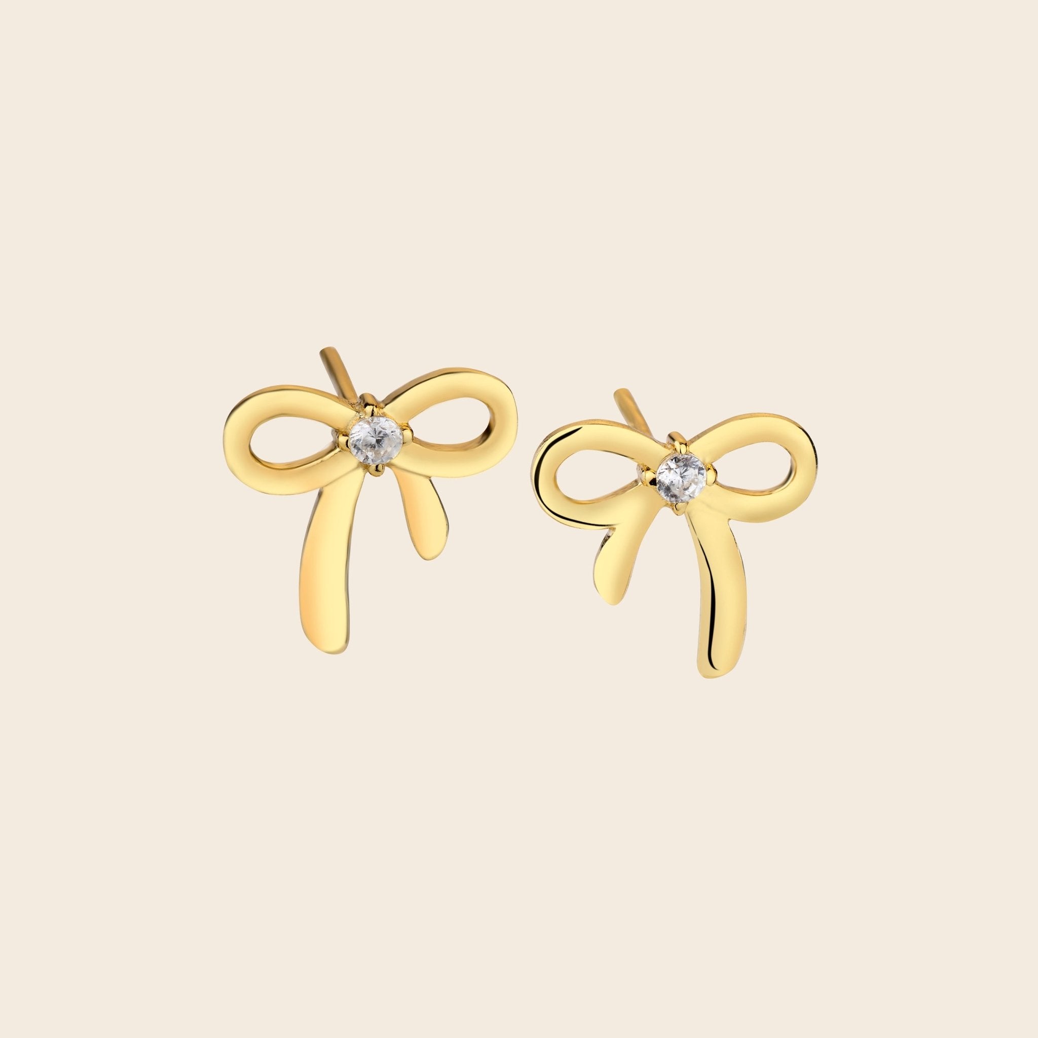 Bow CZ Studs - Gemlet