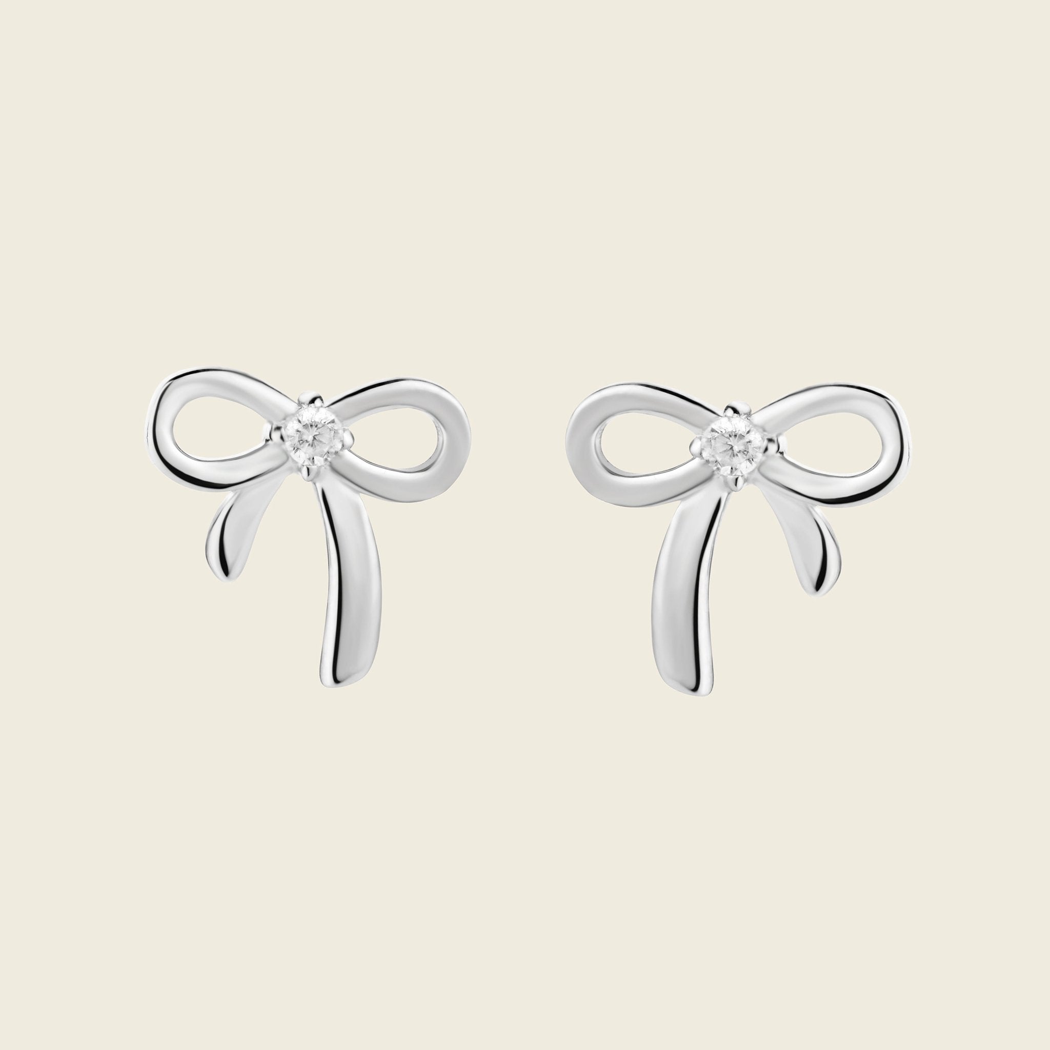 Bow CZ Studs - Gemlet