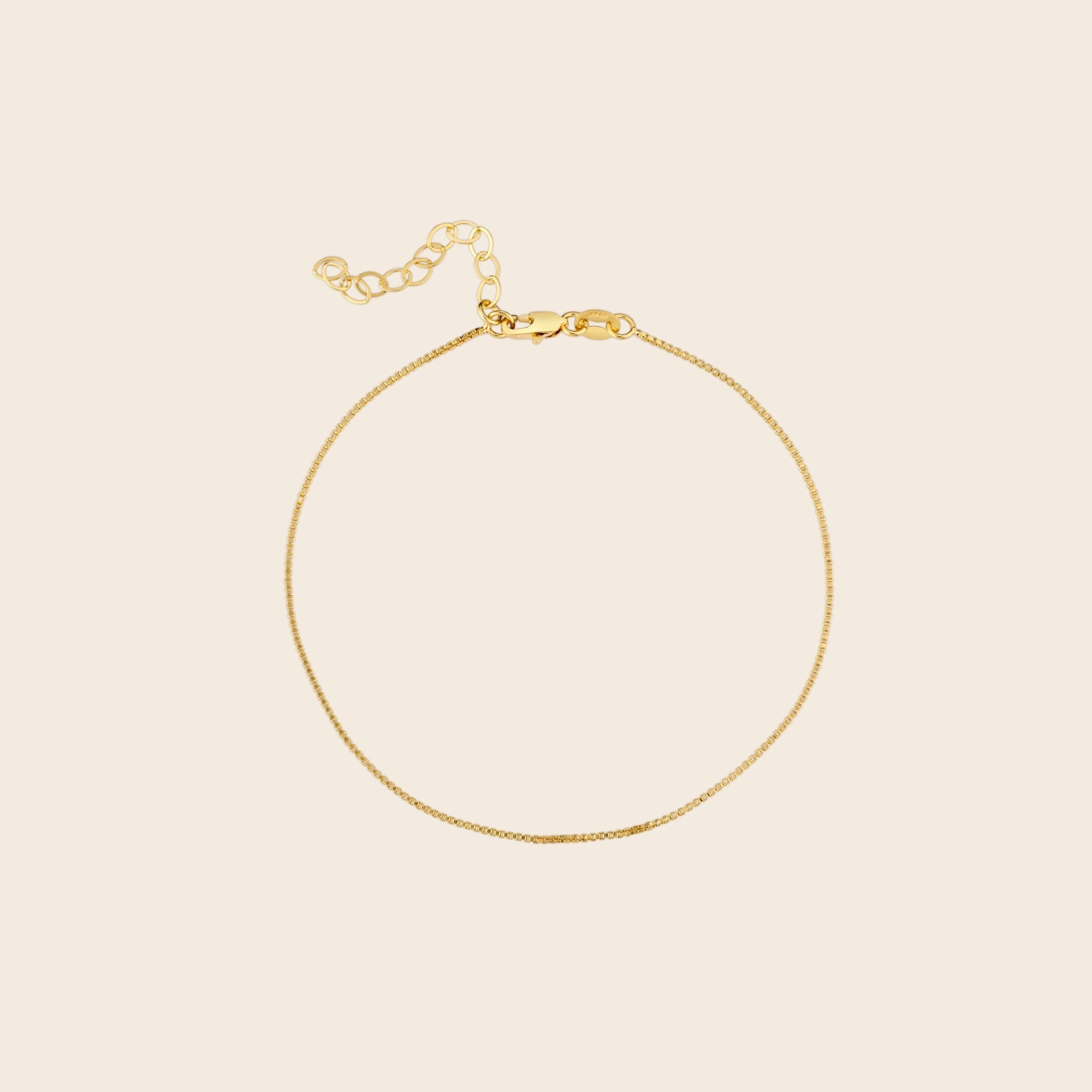 Box Chain Anklet - Gemlet