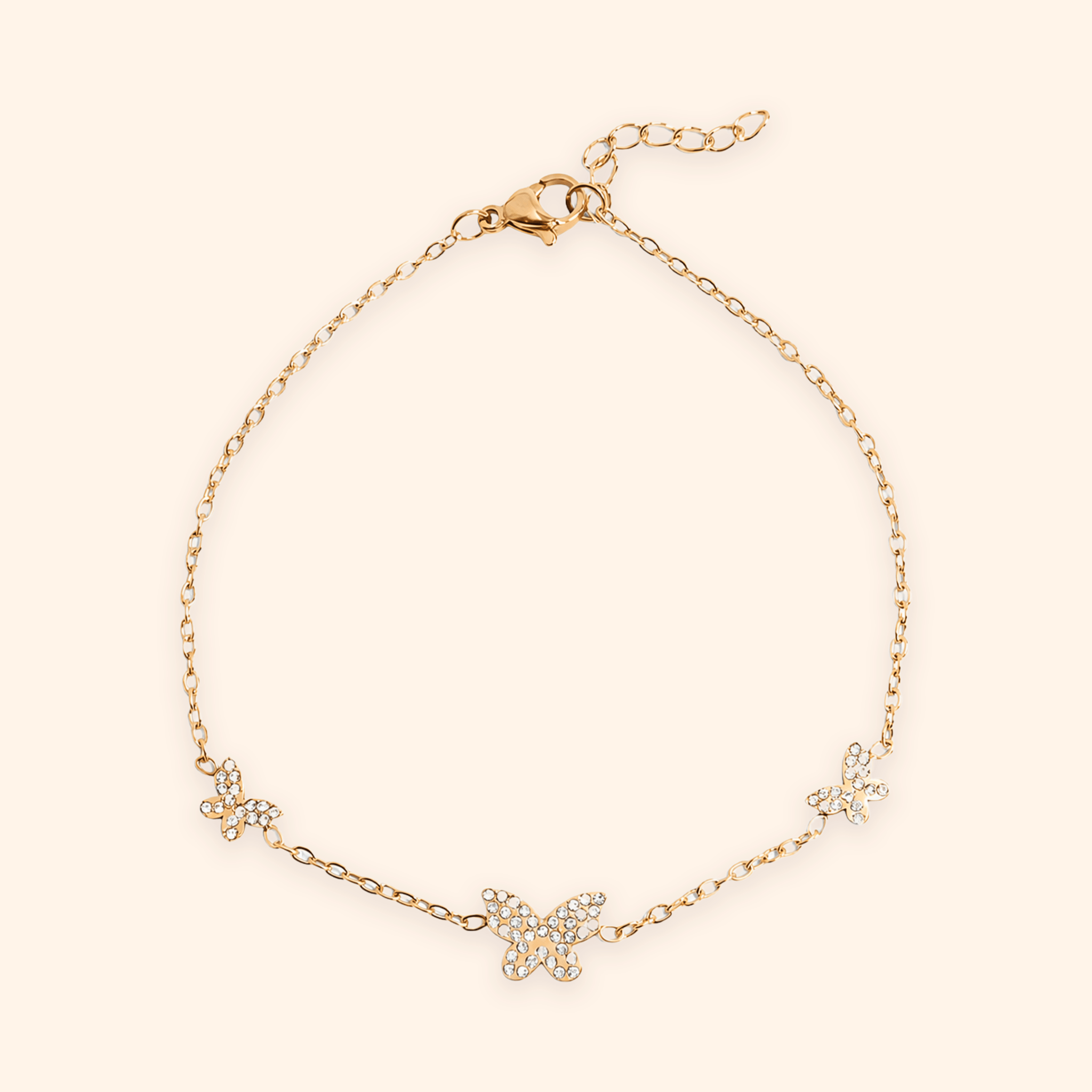 Butterfly Charm Bracelet - Gemlet