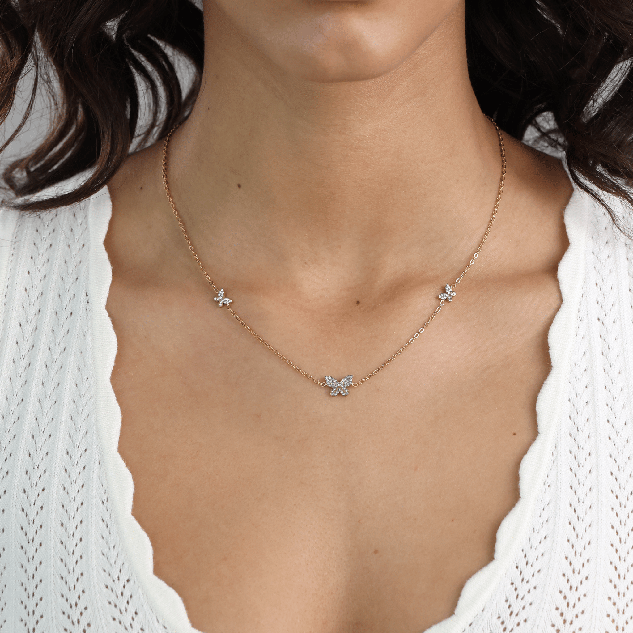 Butterfly Charm Necklace - Gemlet