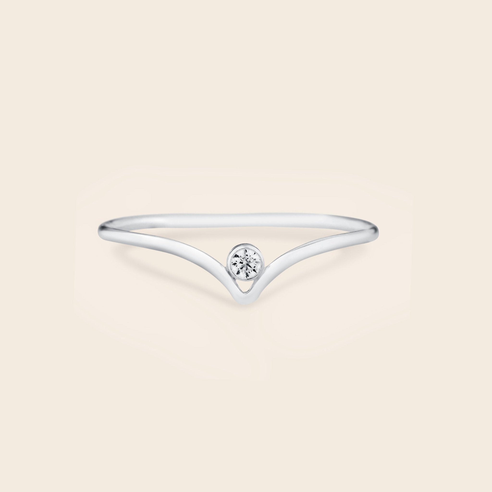 Chevron CZ Ring - Gemlet