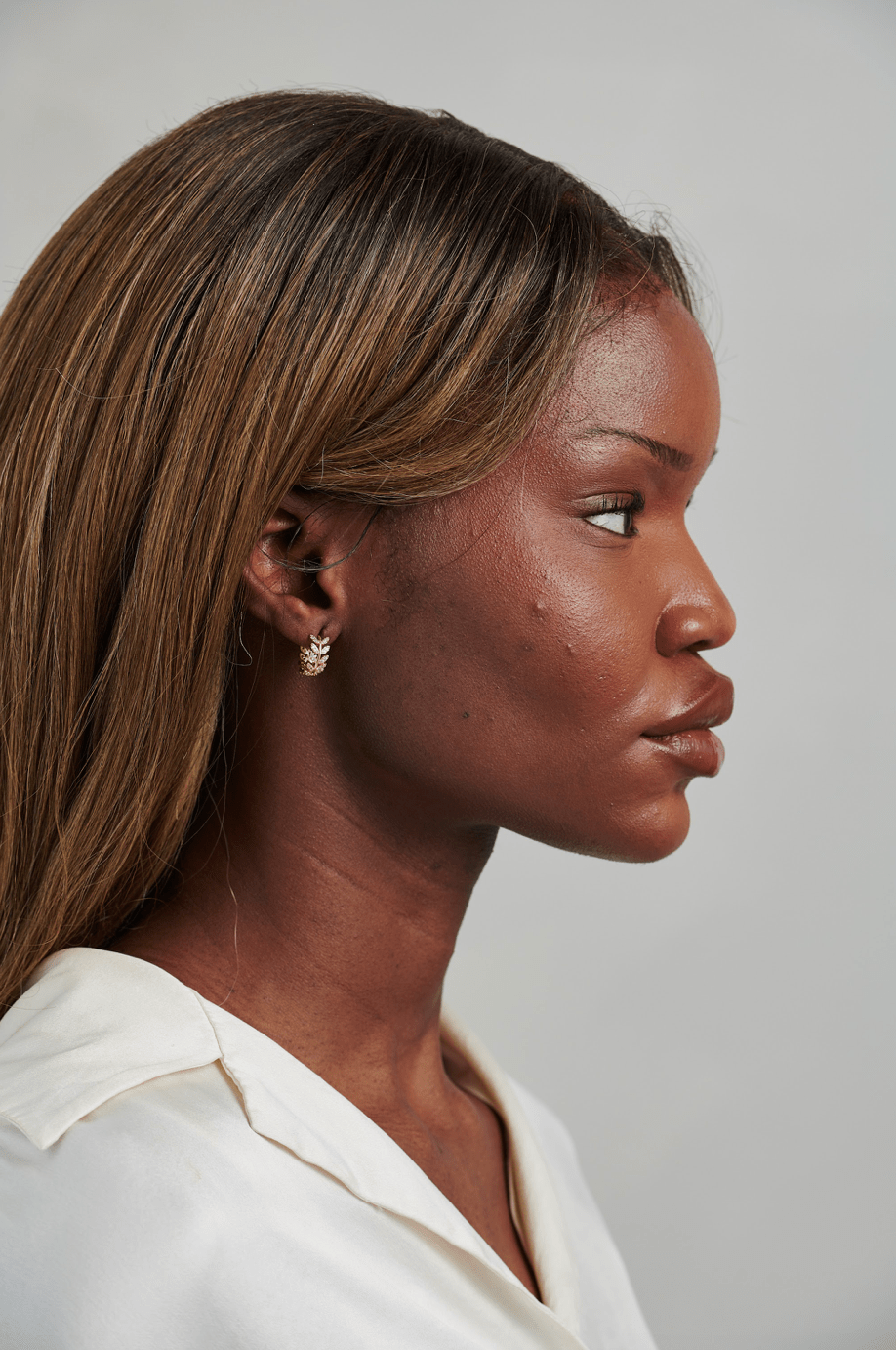 CZ Leaf Huggies - Gemlet