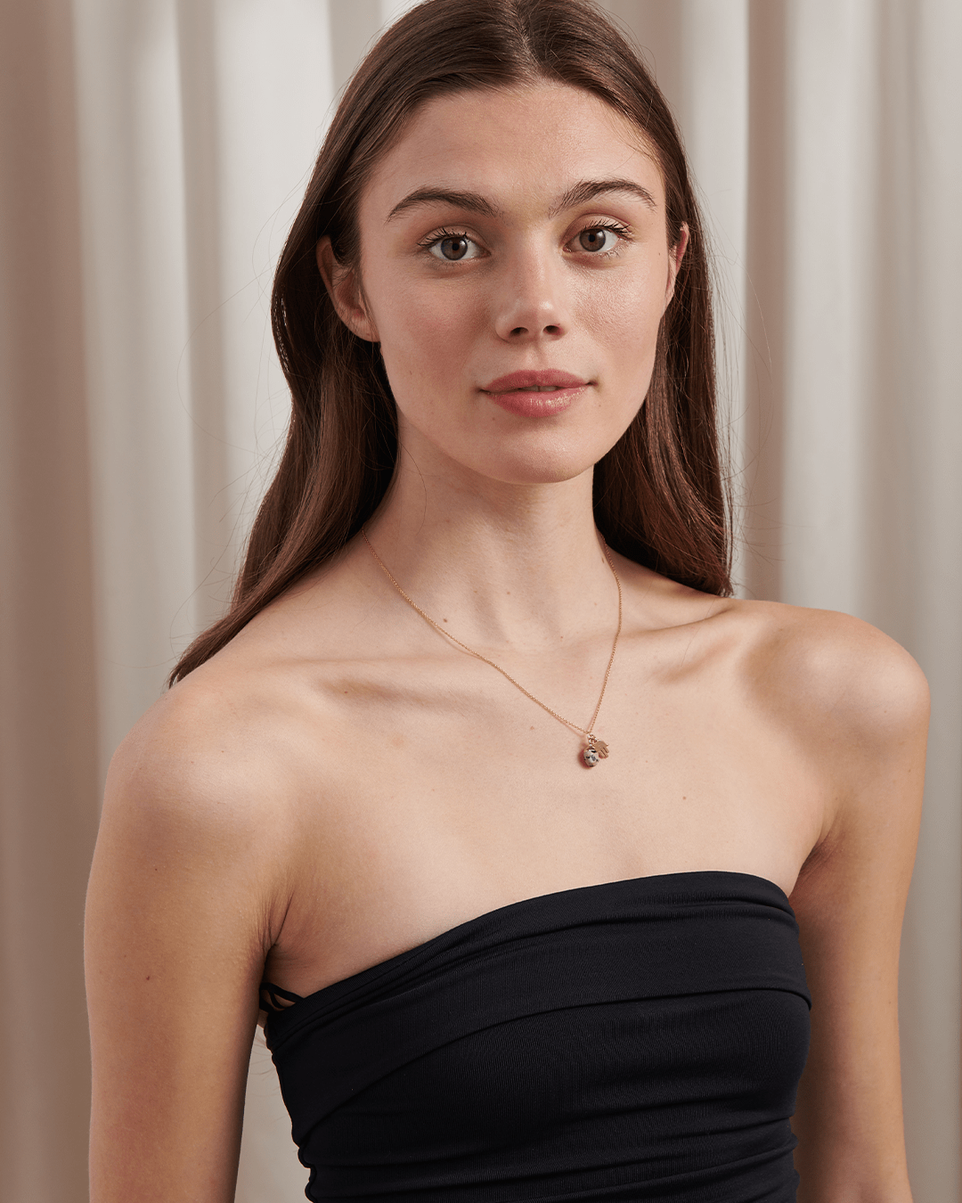 Dalmation Jasper Gem Drop Necklace - Gemlet