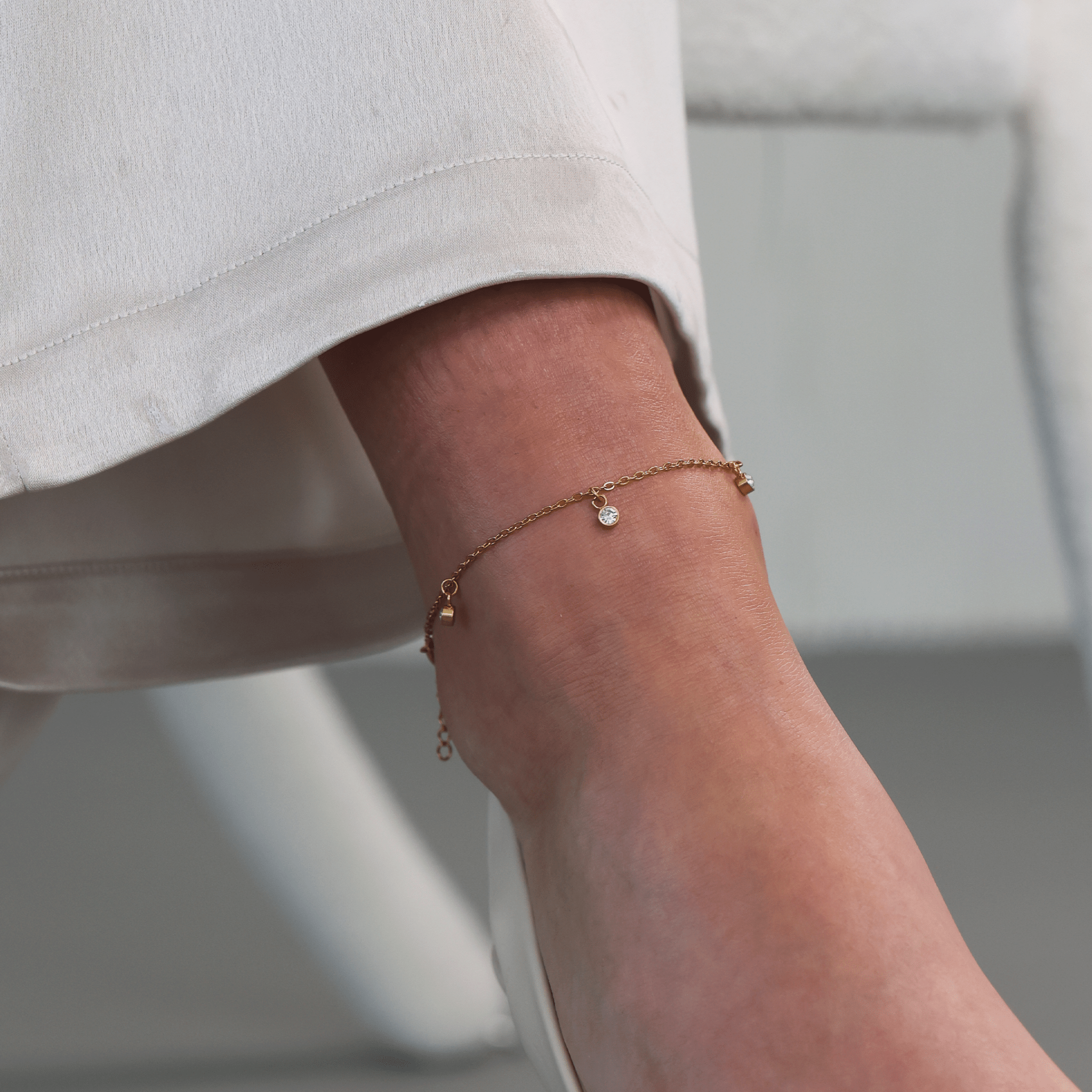 Dangle CZ Anklet - Gemlet