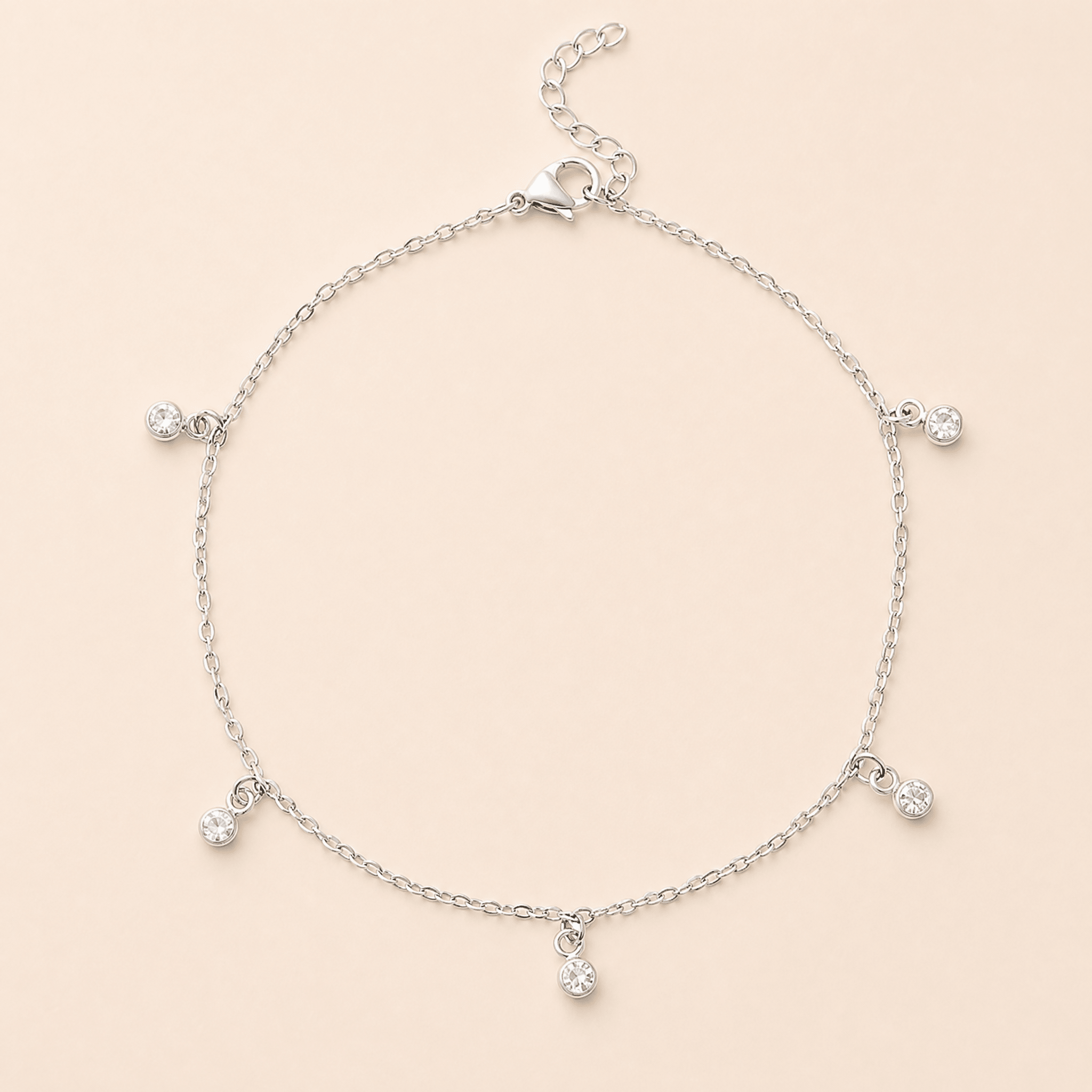 Dangle CZ Anklet - Gemlet