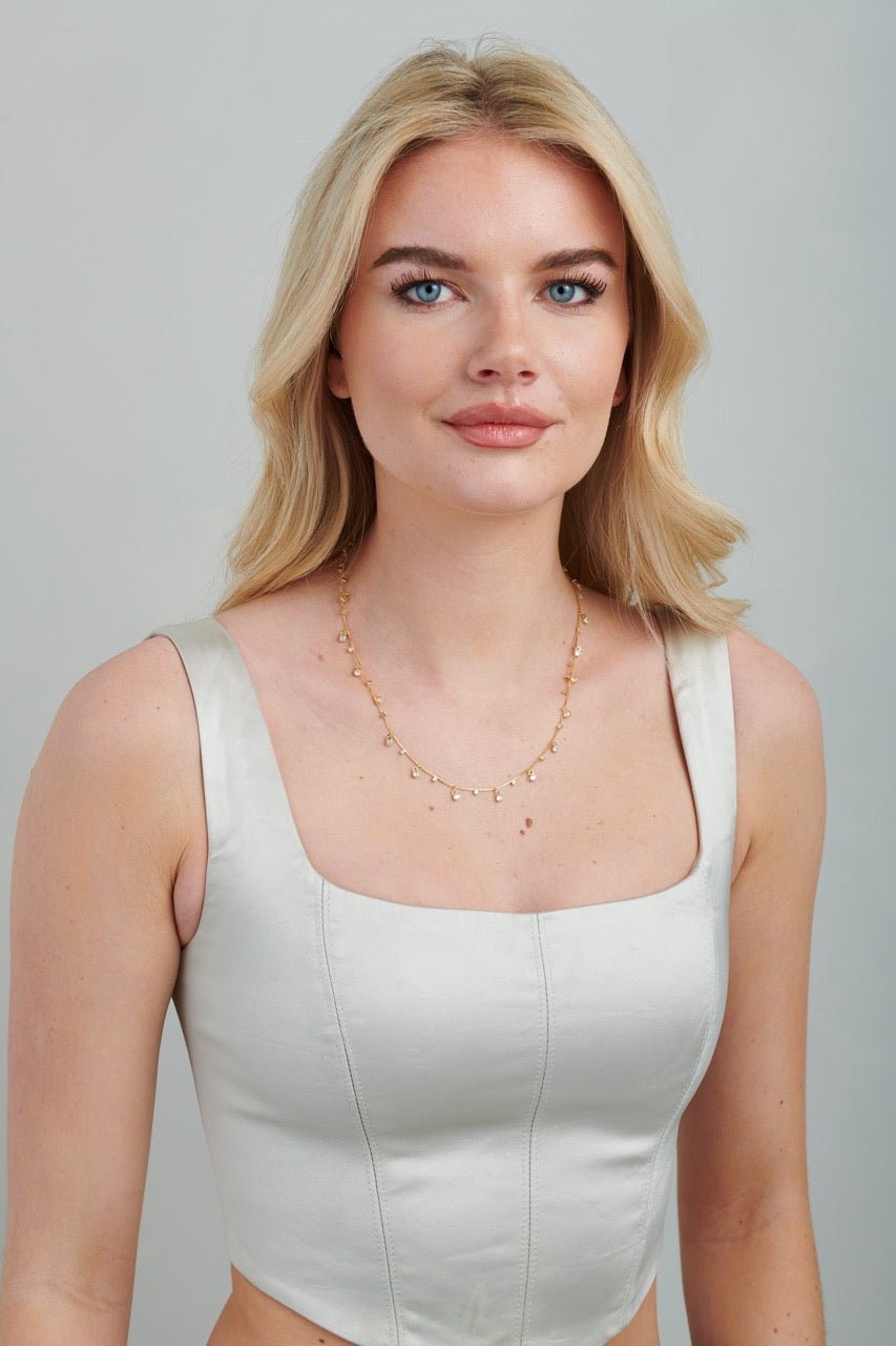 Dangle CZ Necklace - Gemlet