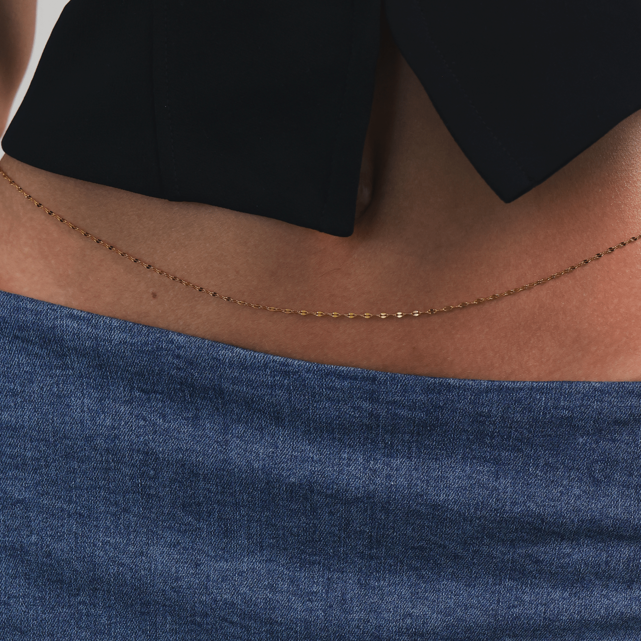 Dappel Oval Belly Chain - Gemlet
