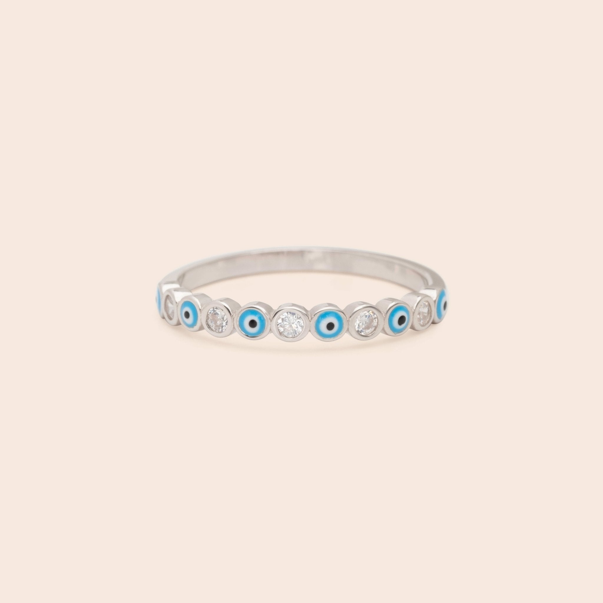 Dotted Evil Eye Ring - Gemlet