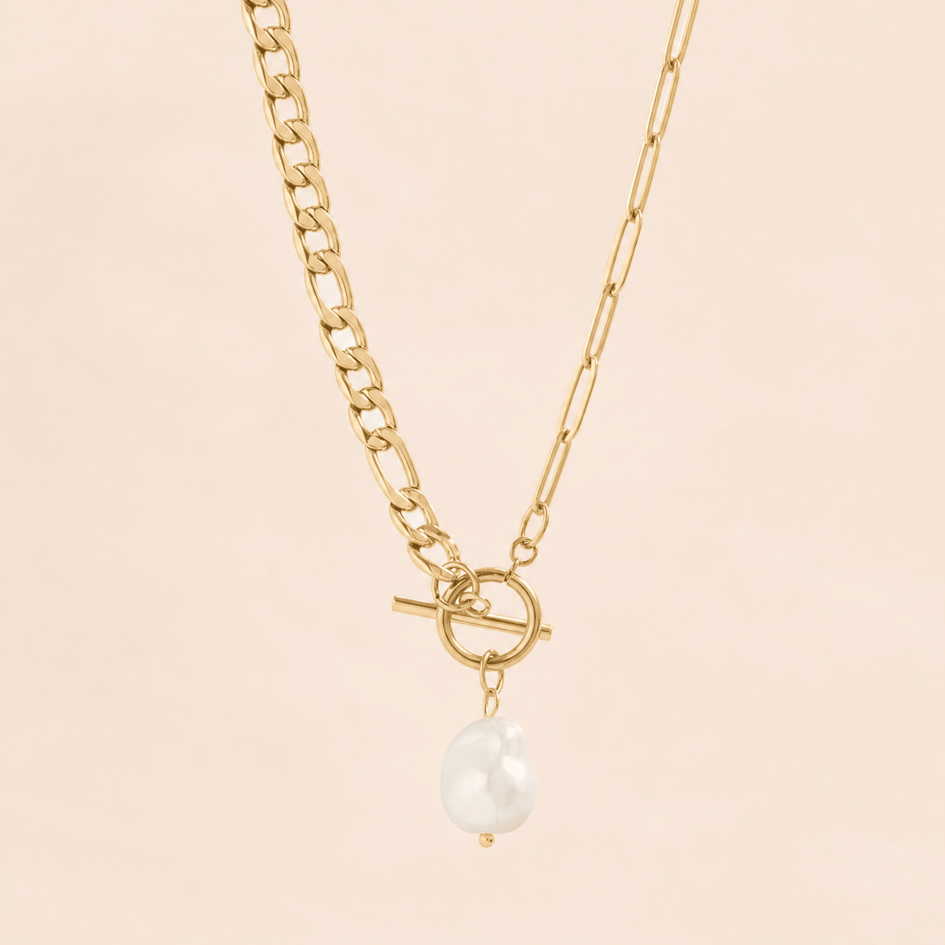 Dua Pearl Carabiner Necklace - Gemlet