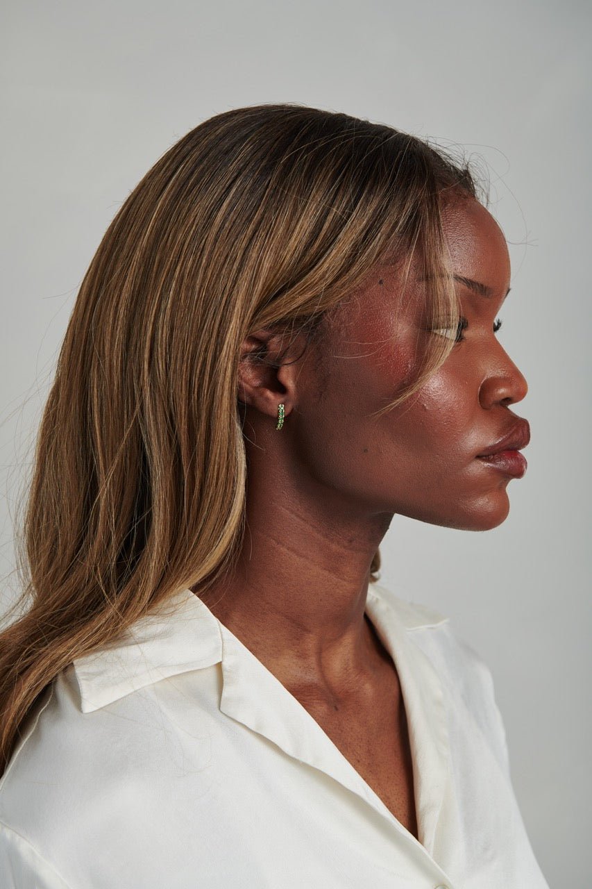 Emerald Bar Studs - Gemlet
