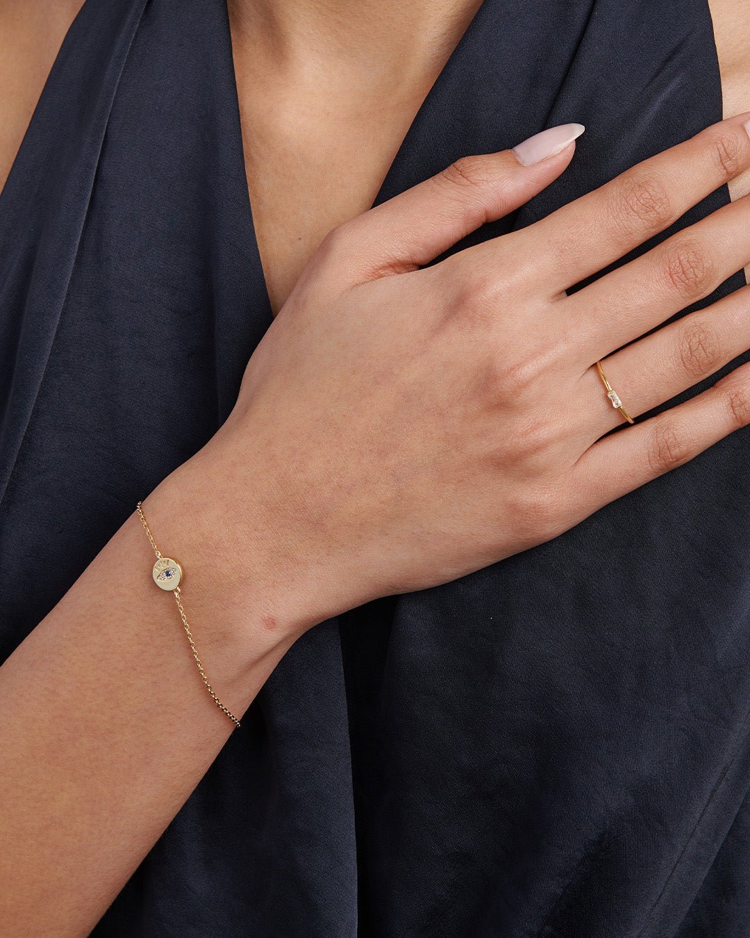 Evil Eye Circle Chain Bracelet - Gemlet