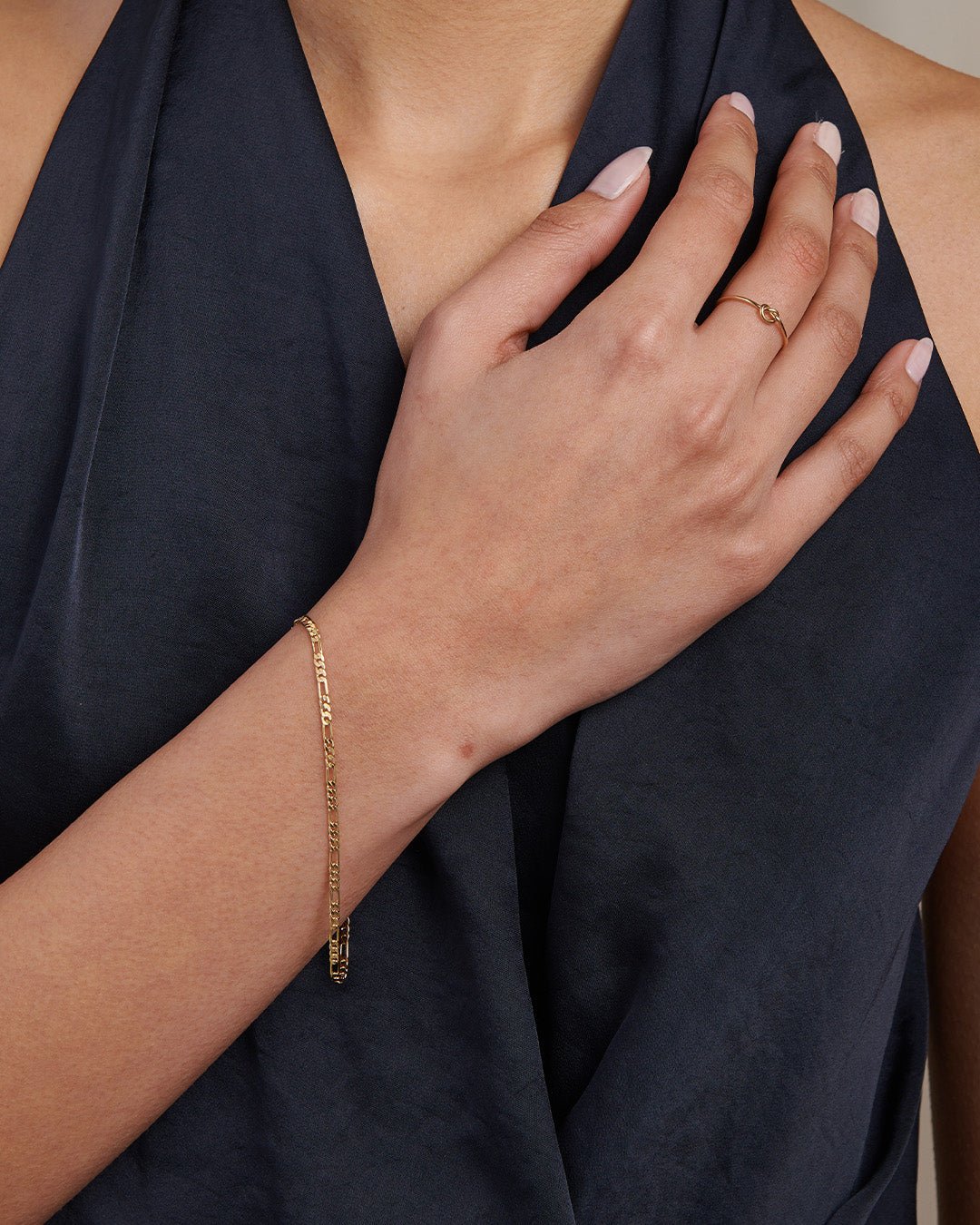 Flat Figaro Chain Bracelet - Gemlet