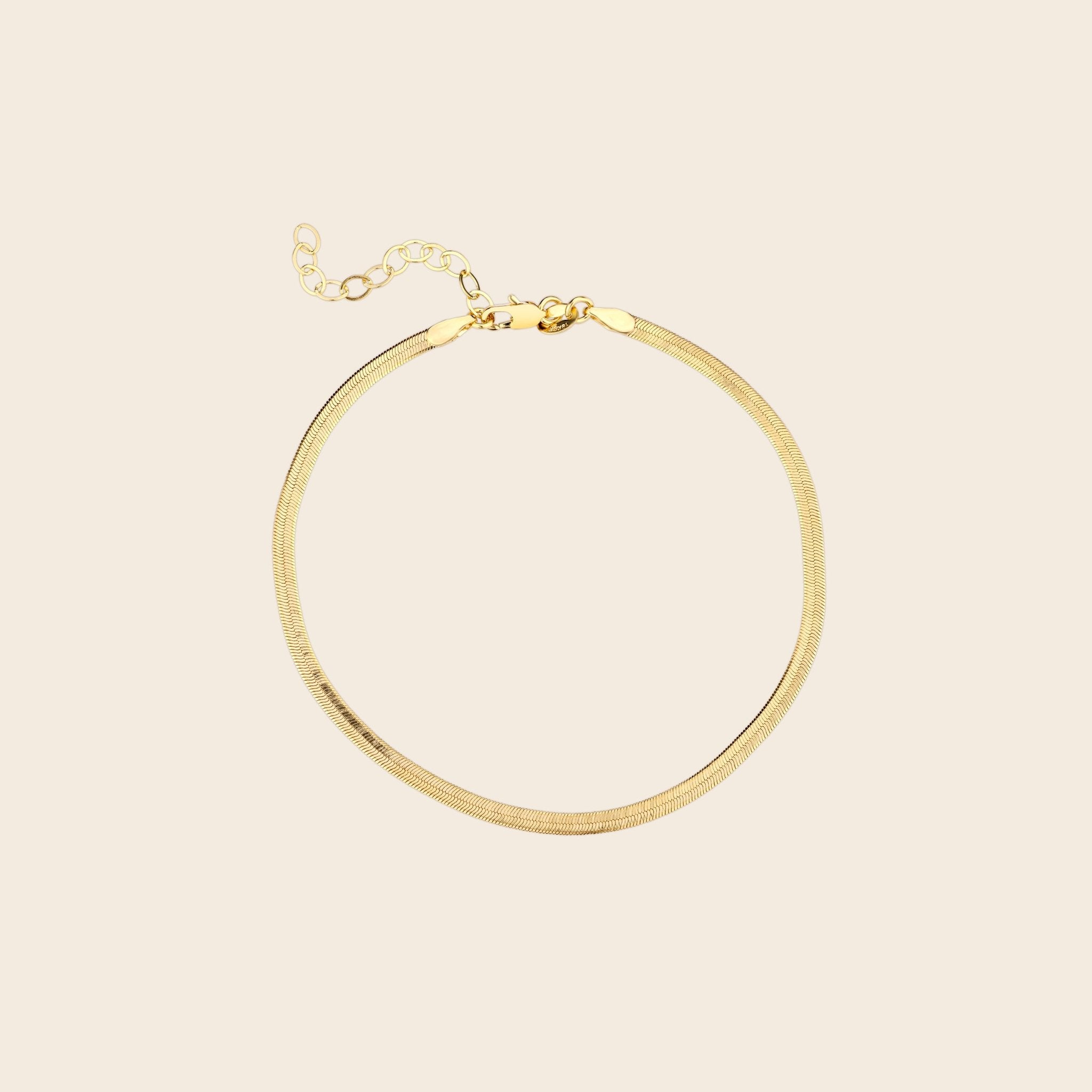 Herringbone Chain Anklet - Gemlet