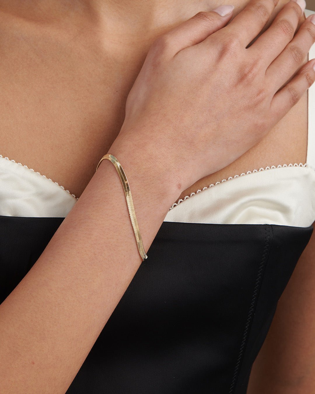 Herringbone Chain Bracelet - Gemlet