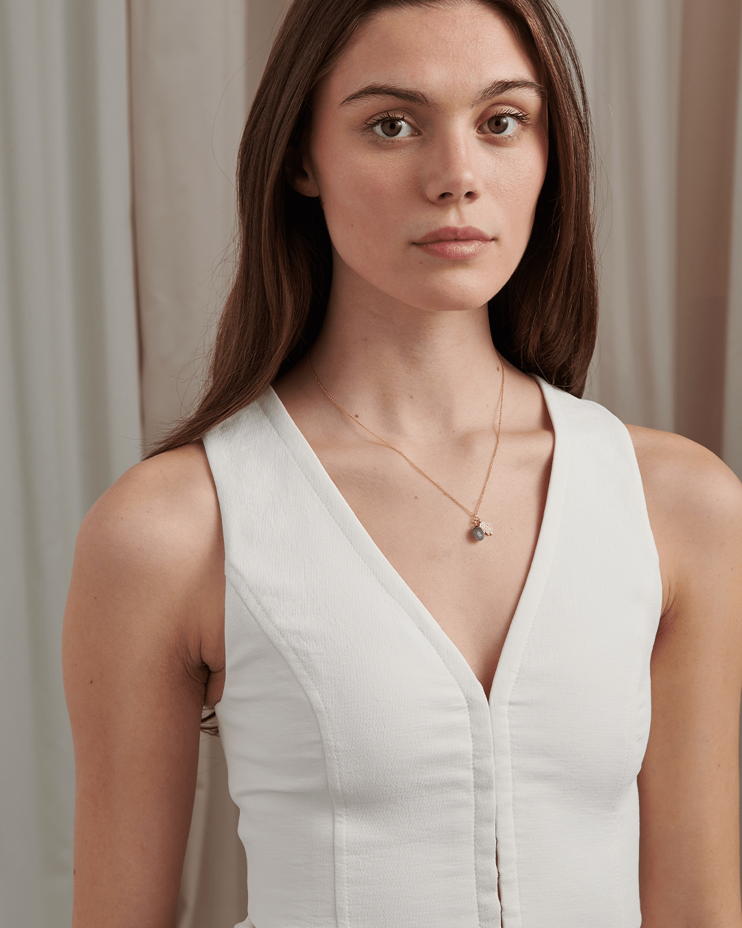 Jade Gem Drop Necklace - Gemlet