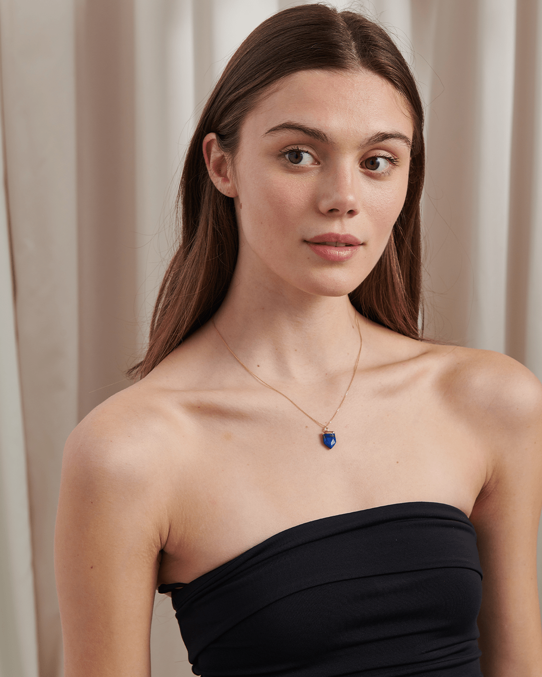 Lapis Lazuli Shield Necklace - Gemlet