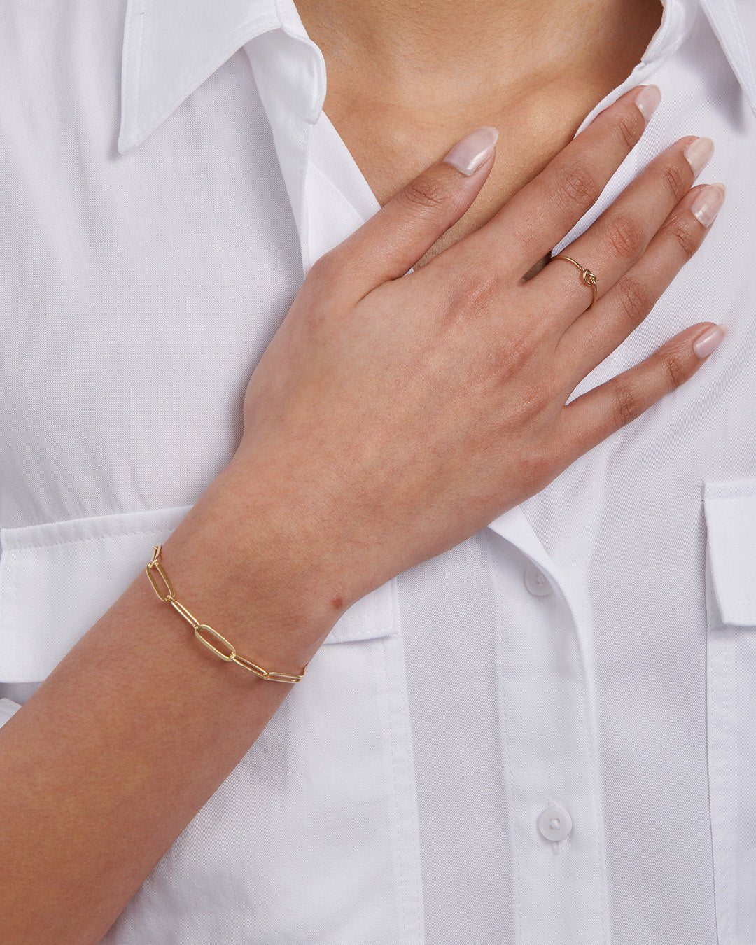 Large Paperclip Chain Bracelet - Gemlet