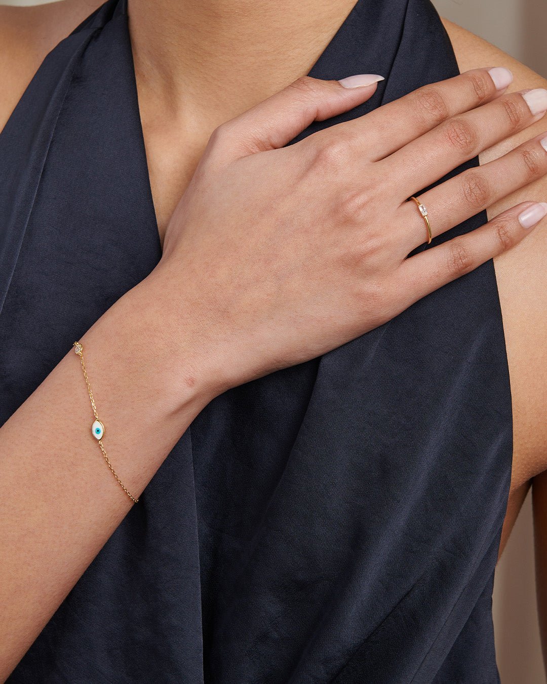 Mini Evil Eye Chain Bracelet - Gemlet