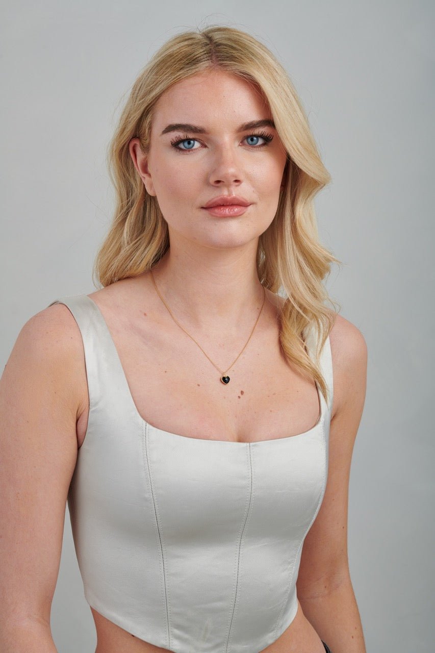 Onyx Heart Necklace - Gemlet