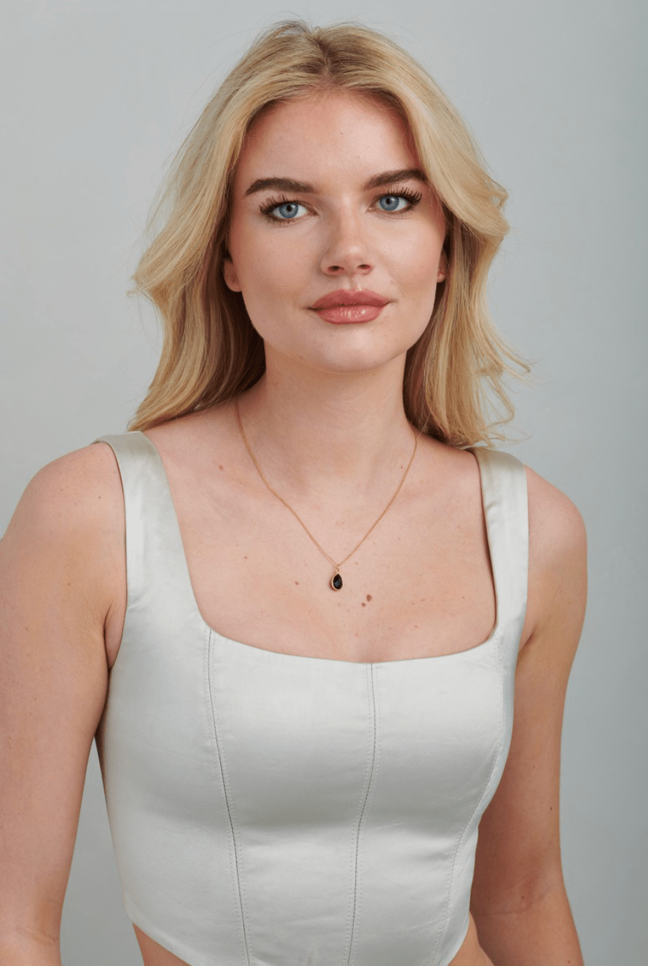 Onyx Teardrop Necklace - Gemlet