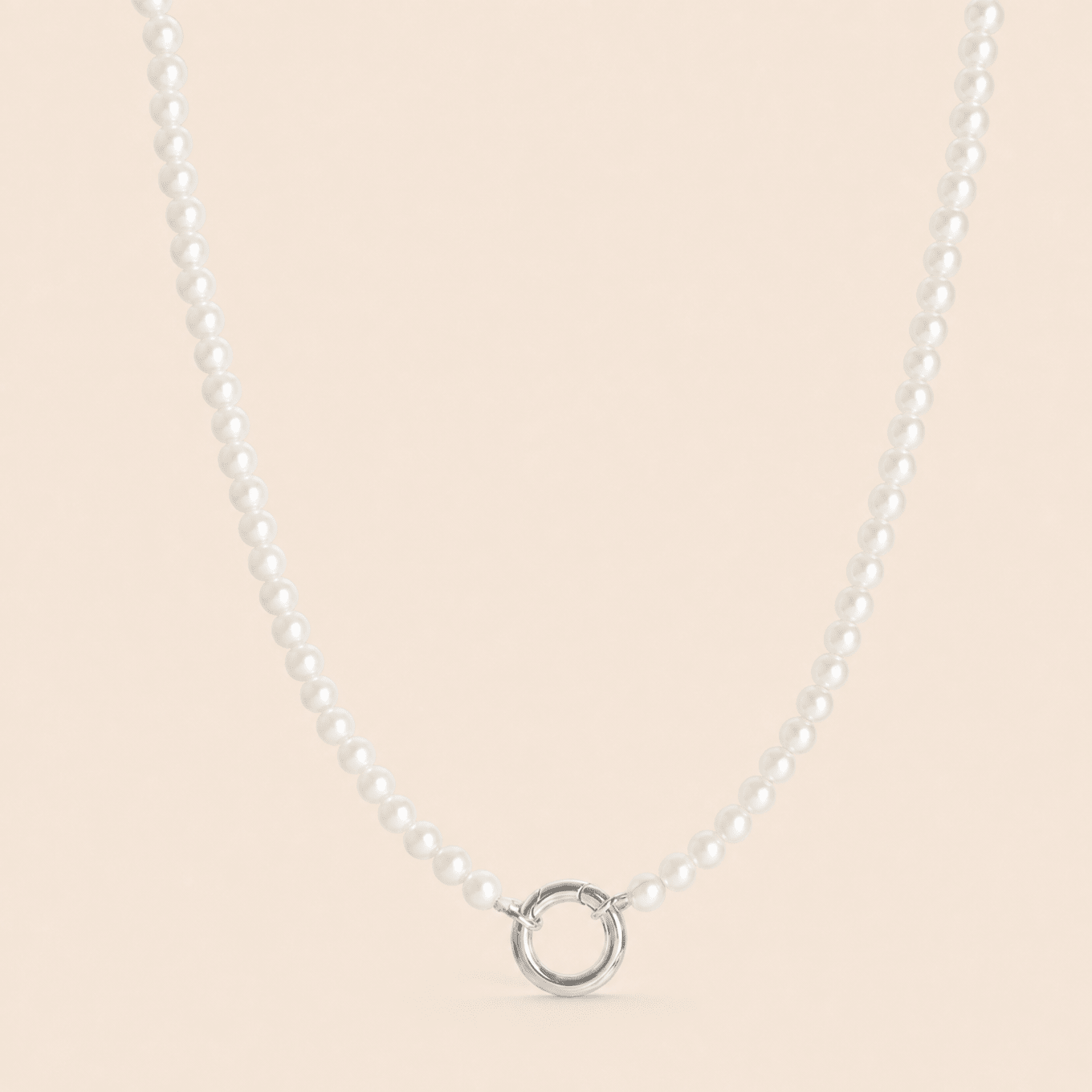 Pearl Carabiner Necklace - Gemlet