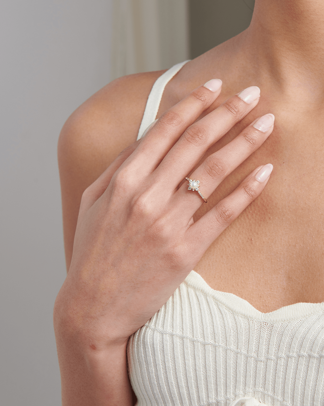 Pearl Flower Ring - Gemlet