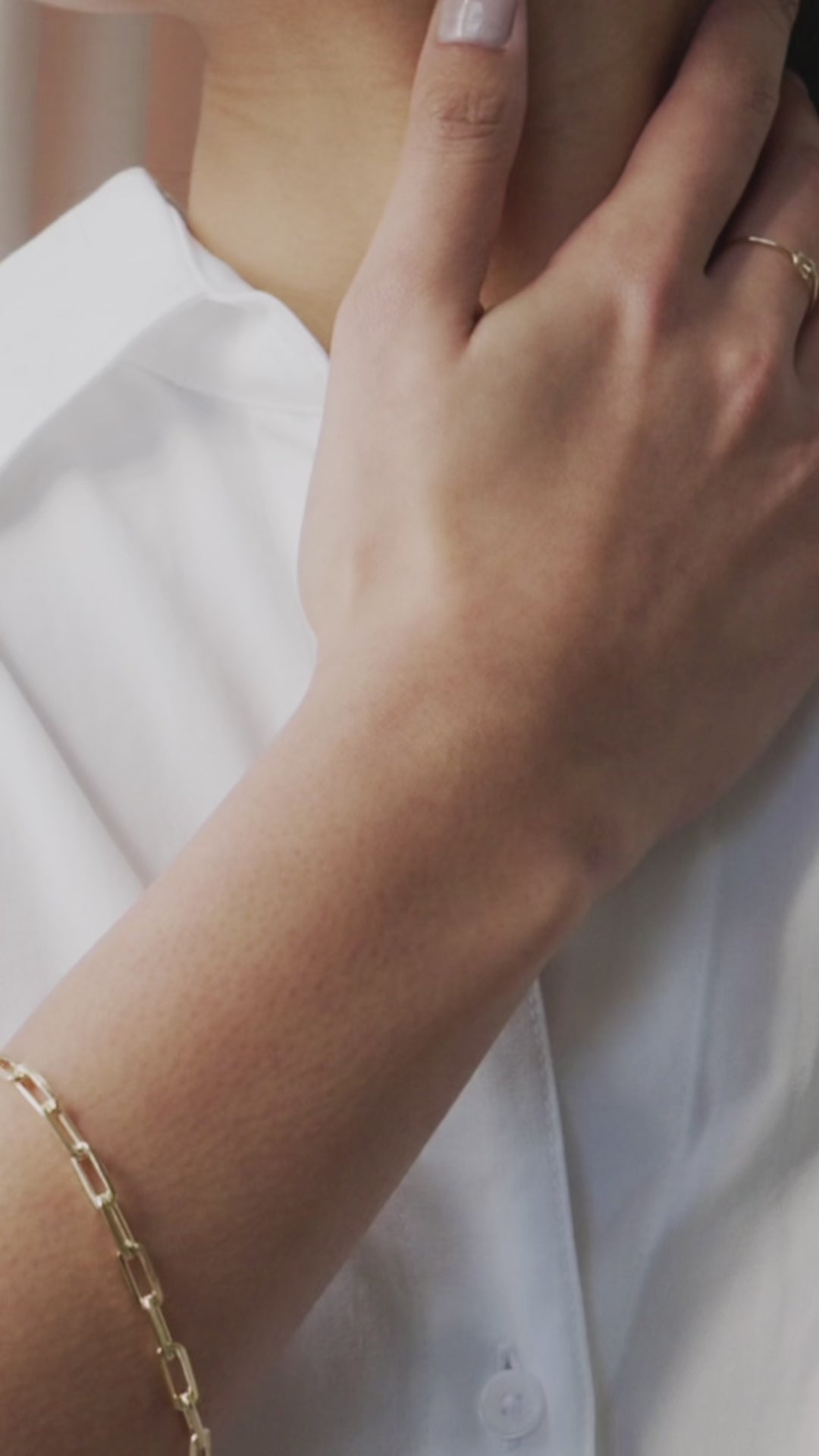 Thick Paperclip Bracelet