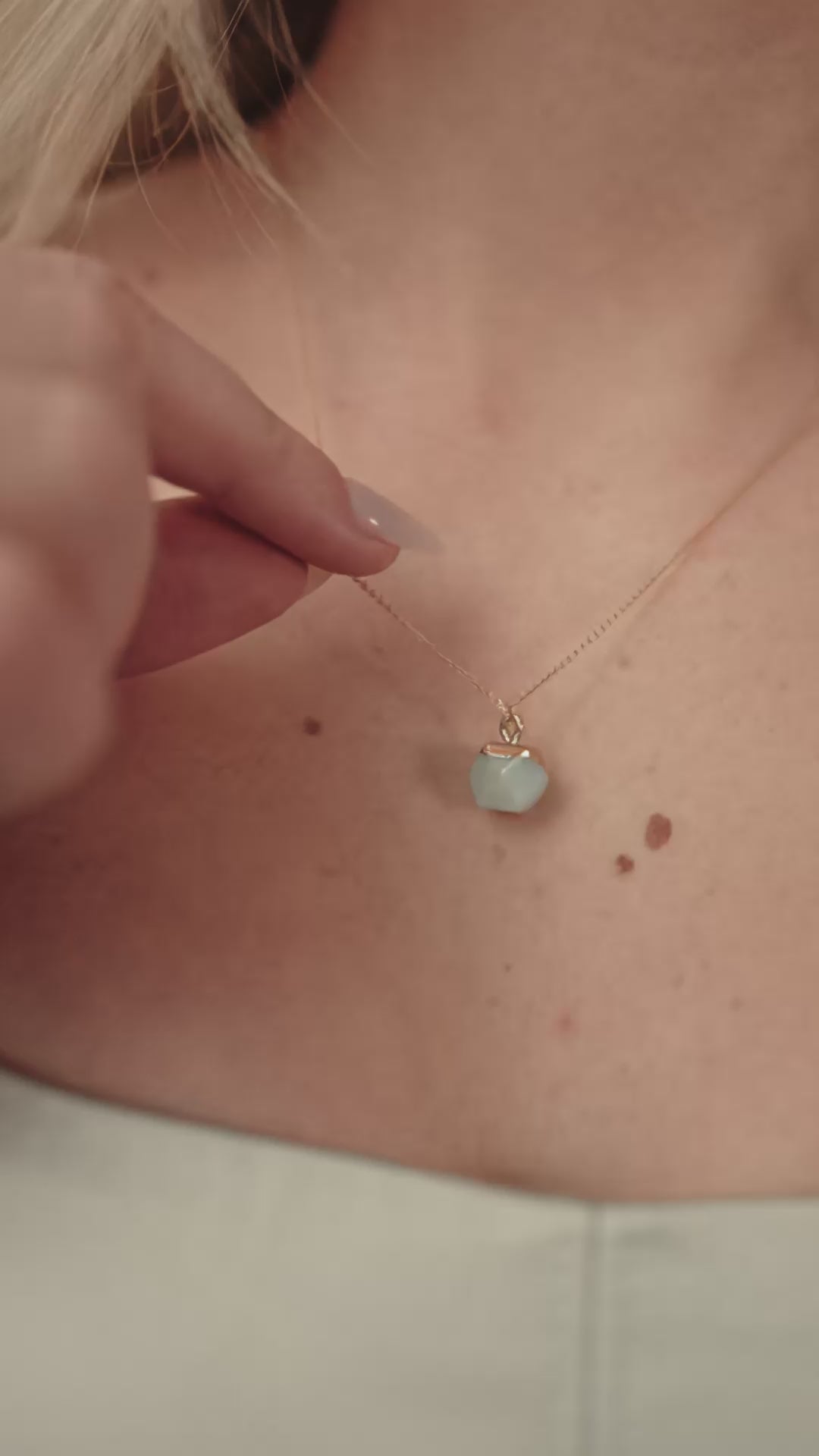 Amazonite Nugget Necklace