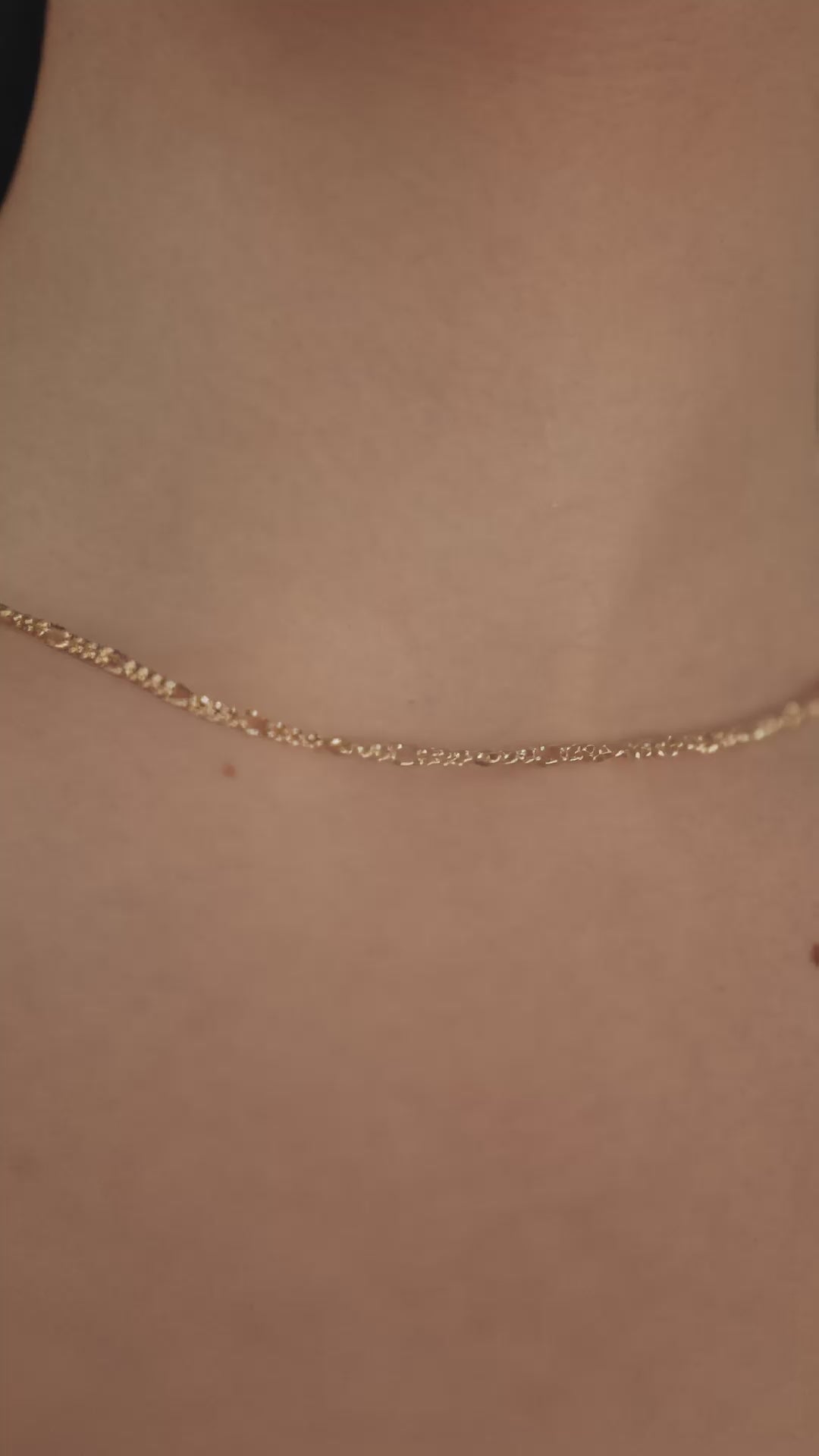 Mini Figaro Chain Necklace