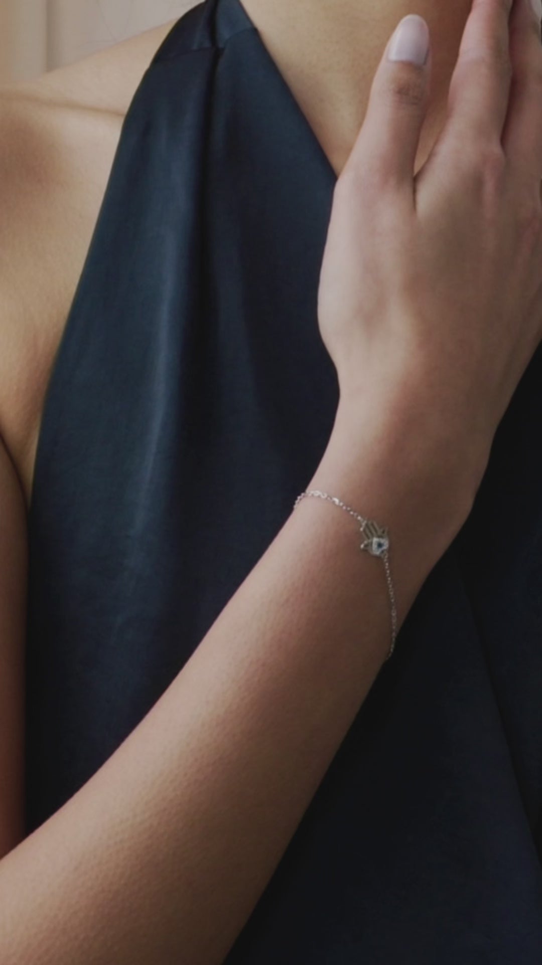 Hamsa Chain Charm Bracelet