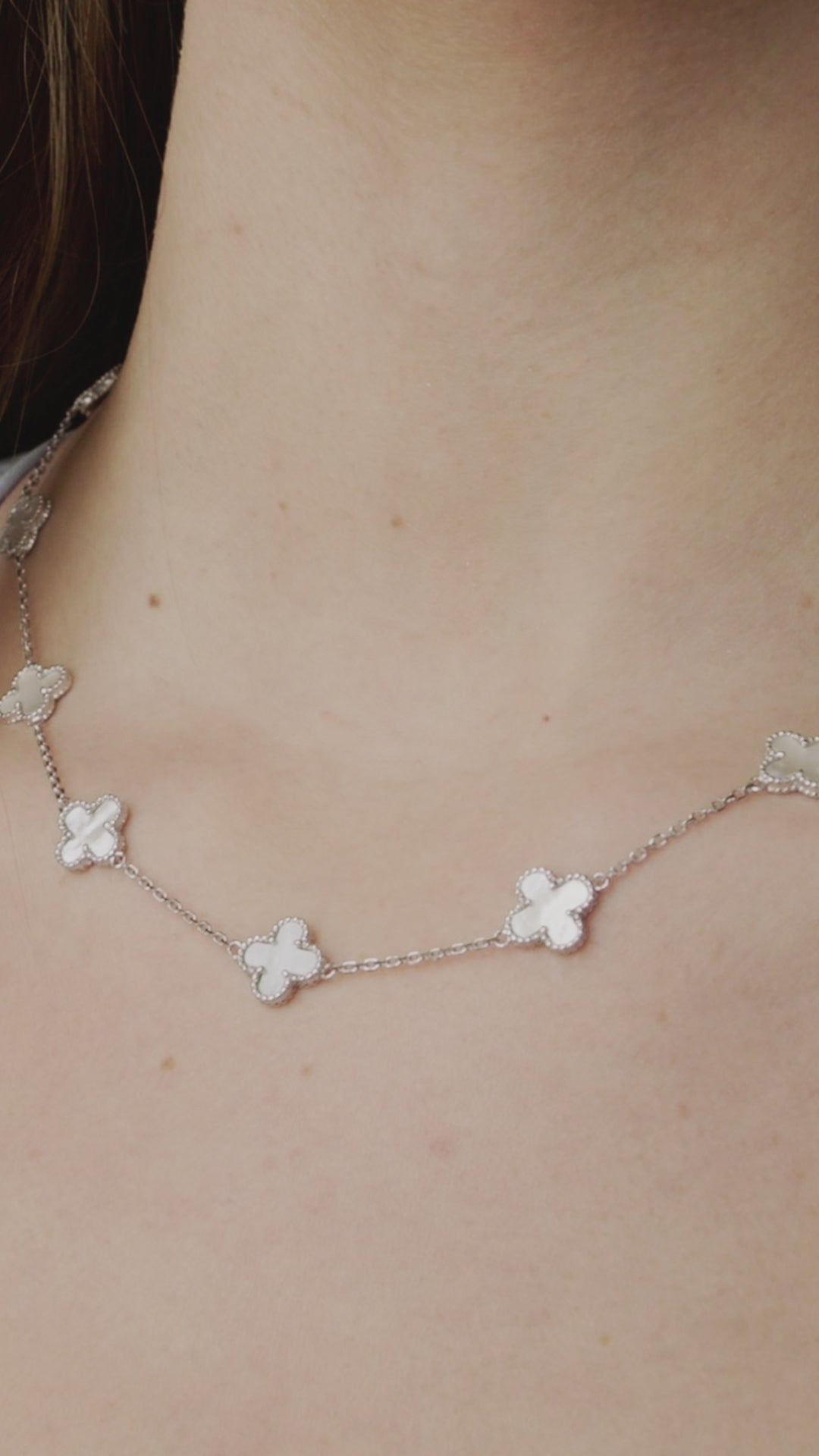White Clover Necklace