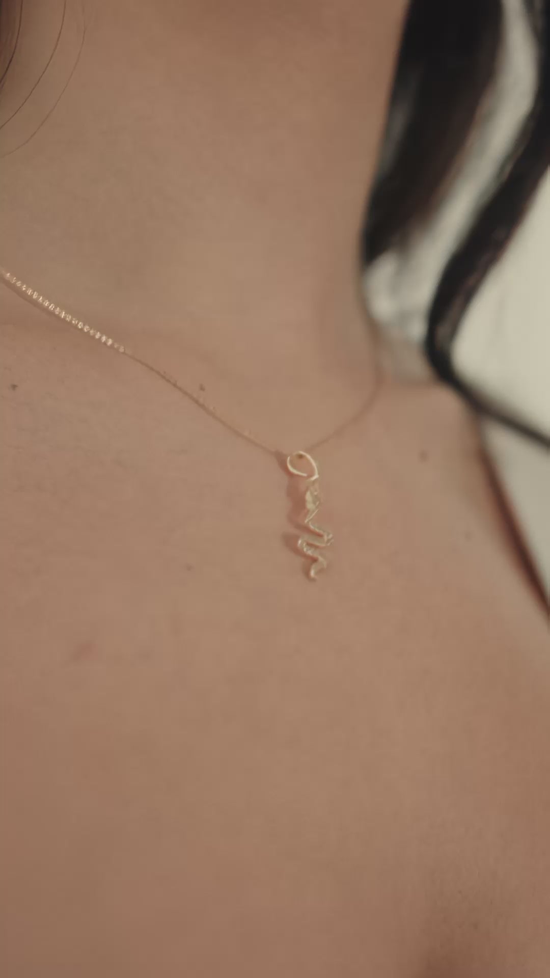 Snake CZ Necklace