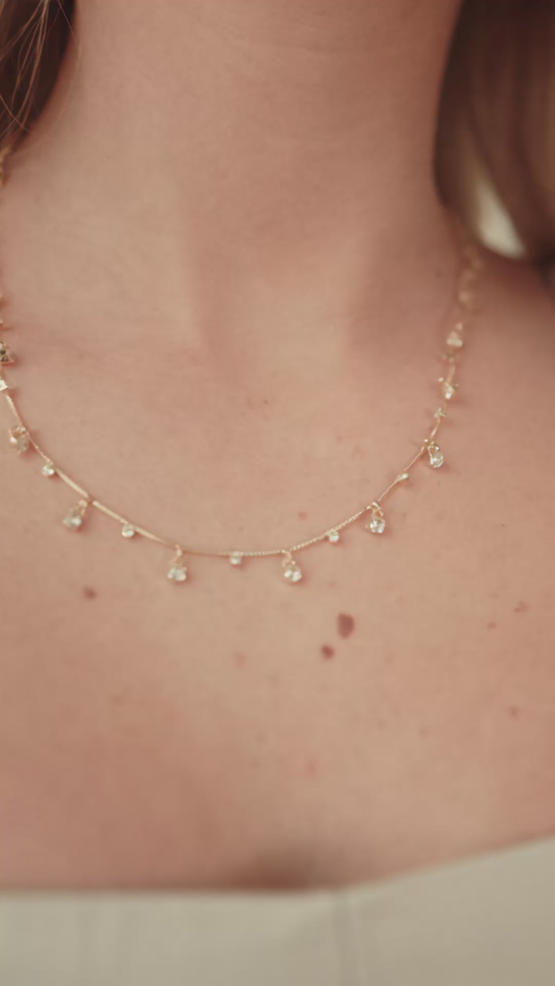 Dangle CZ Necklace