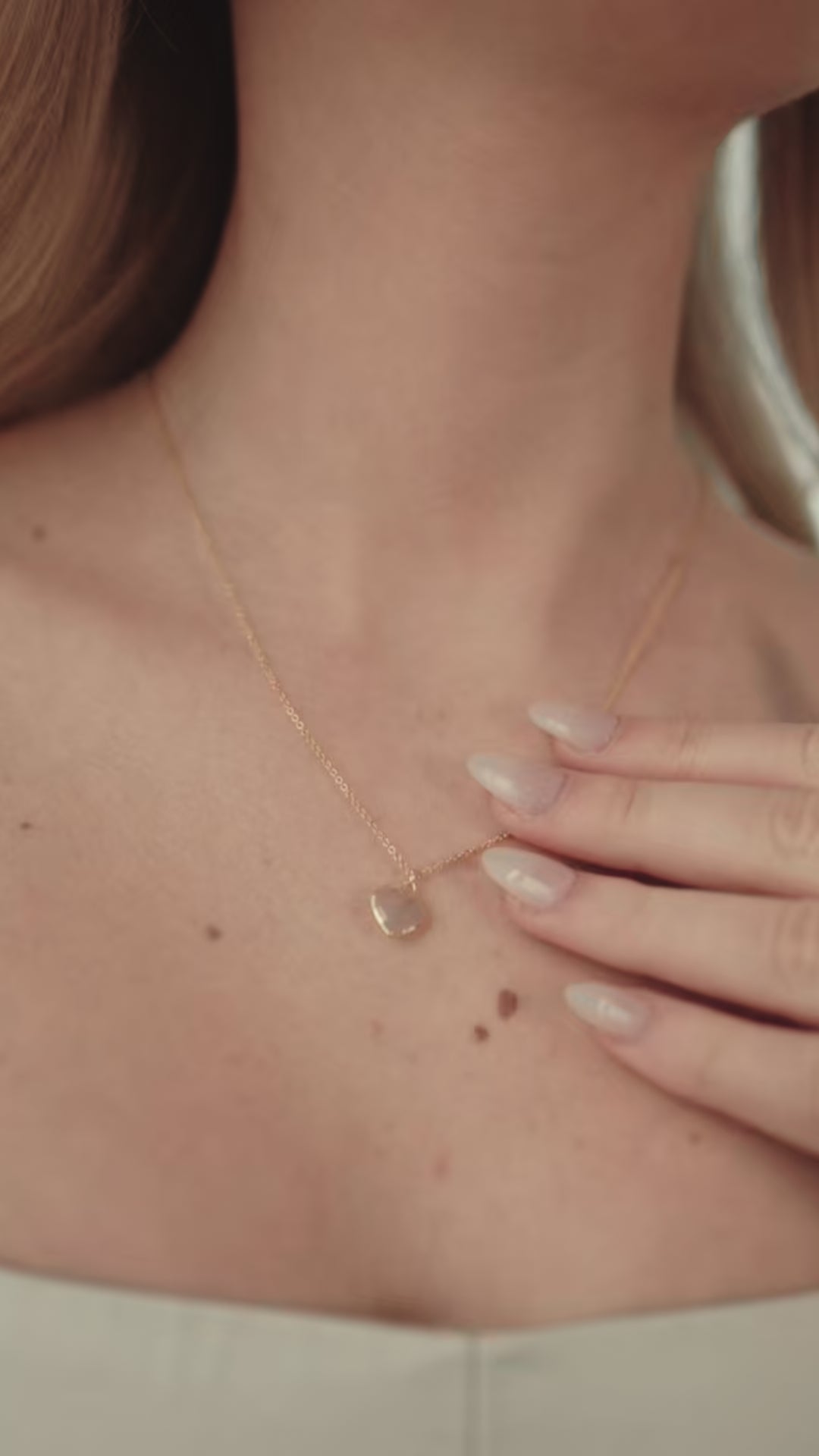 Rose Quartz Heart Pendant Necklace
