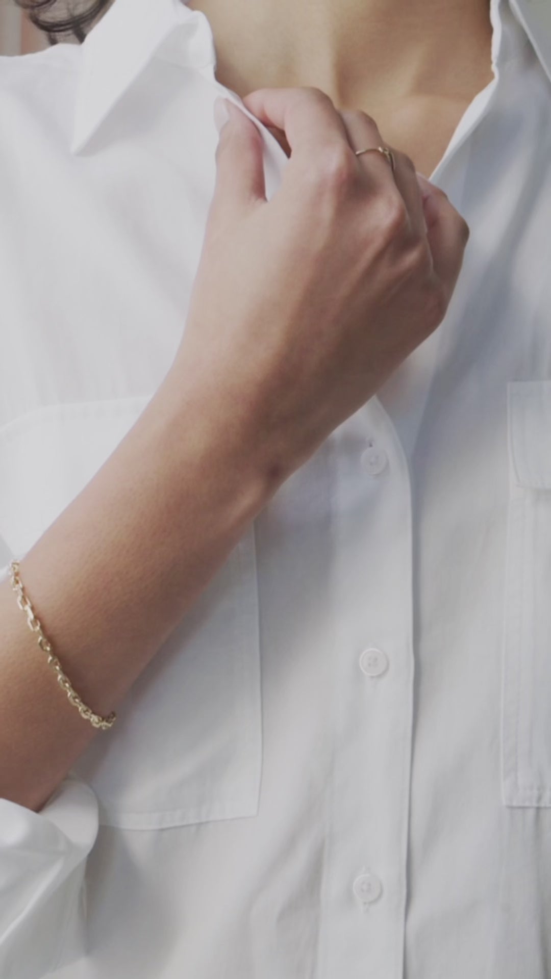 Mini Thick Paperclip Bracelet