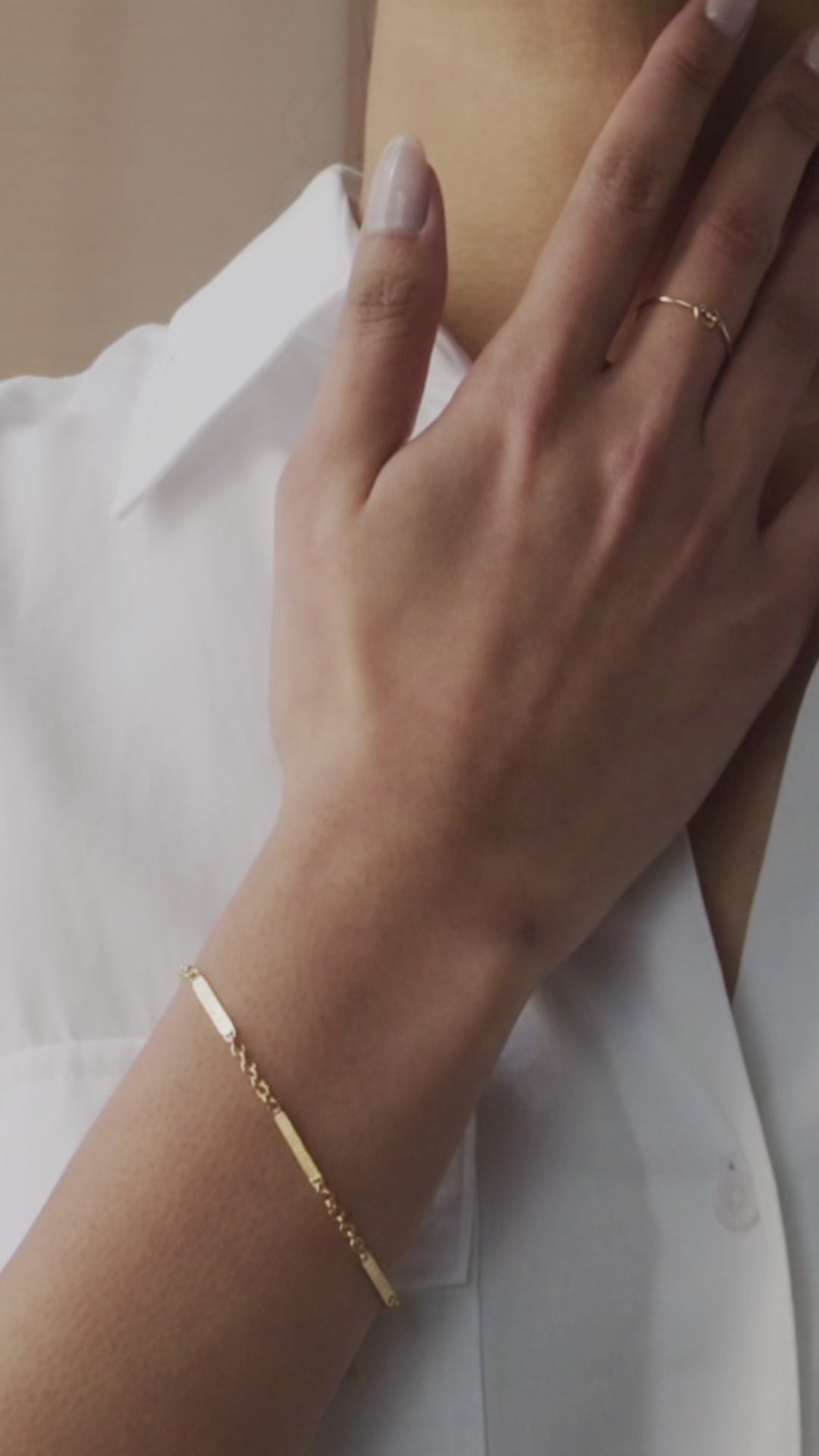 Half Flat Cable Chain Bracelet