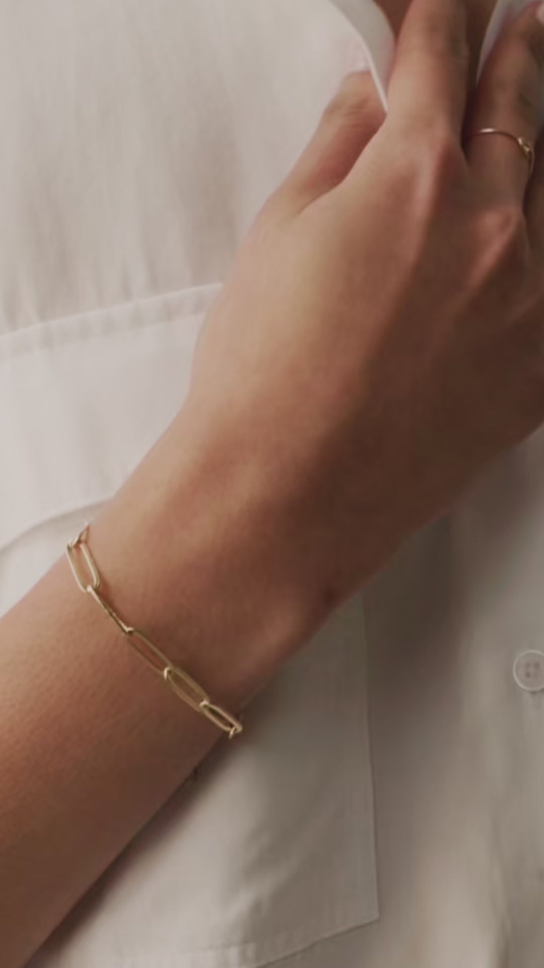 Large Paperclip Chain Bracelet