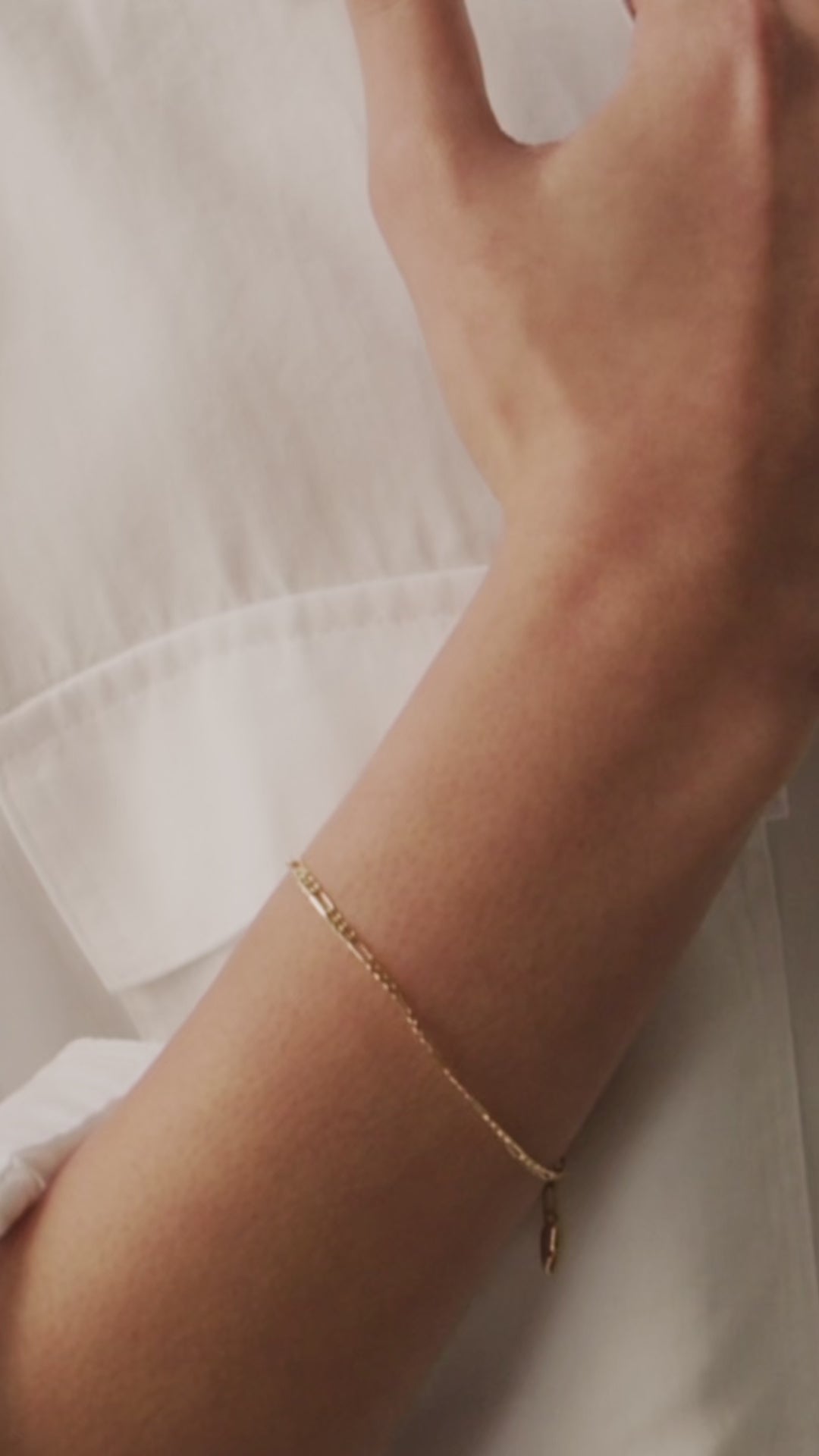Flat Figaro Chain Bracelet