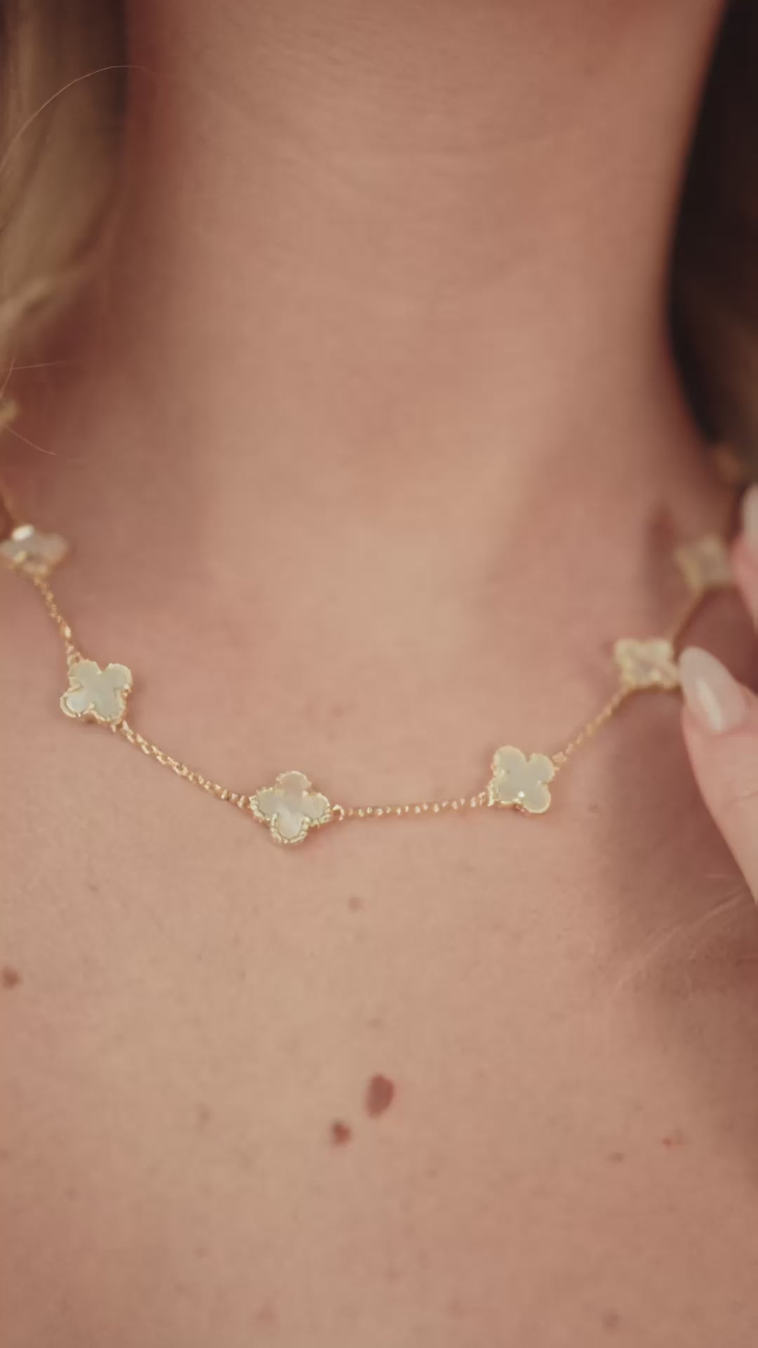 White Clover Necklace