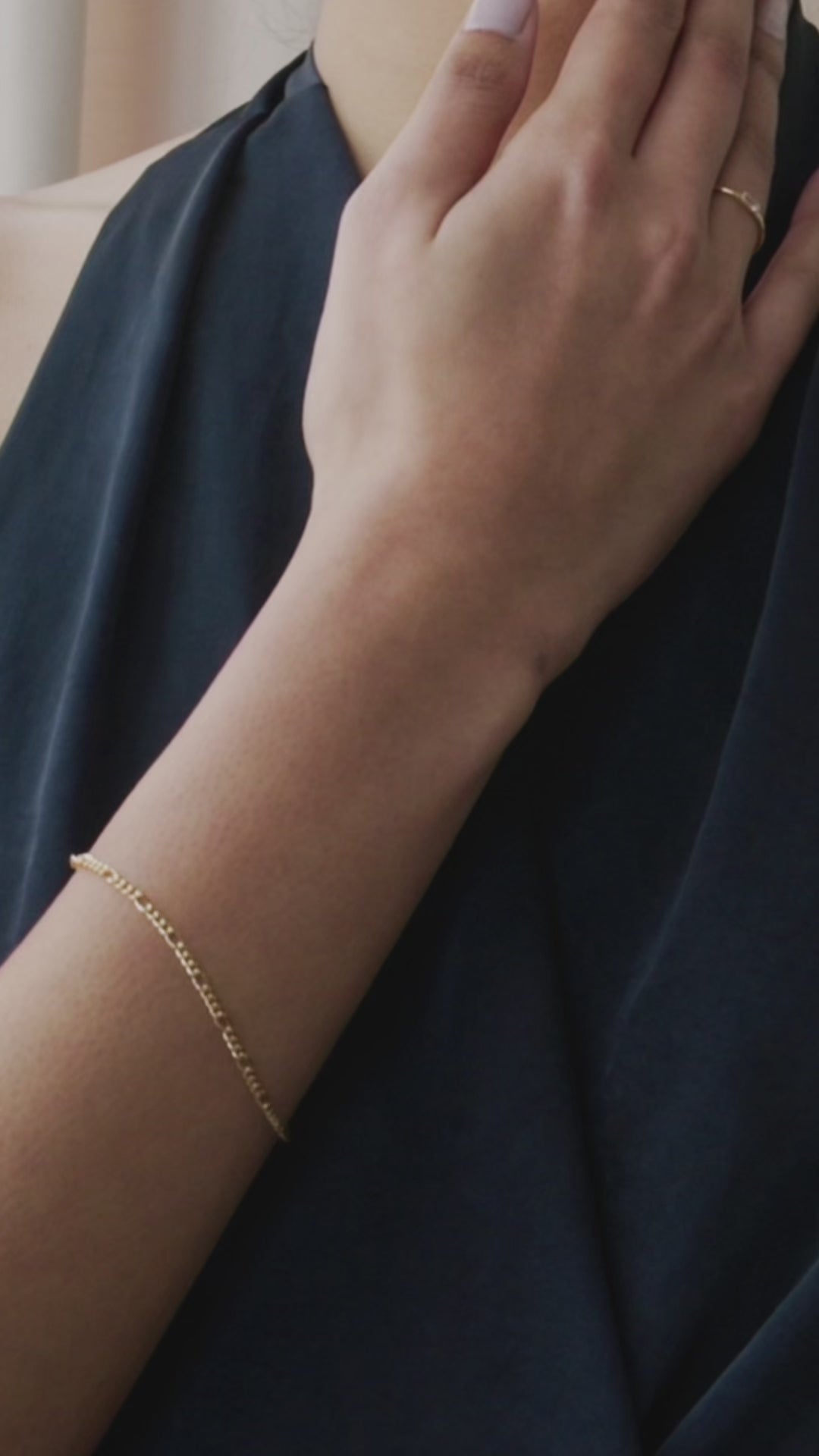 Mini Figaro Chain Bracelet