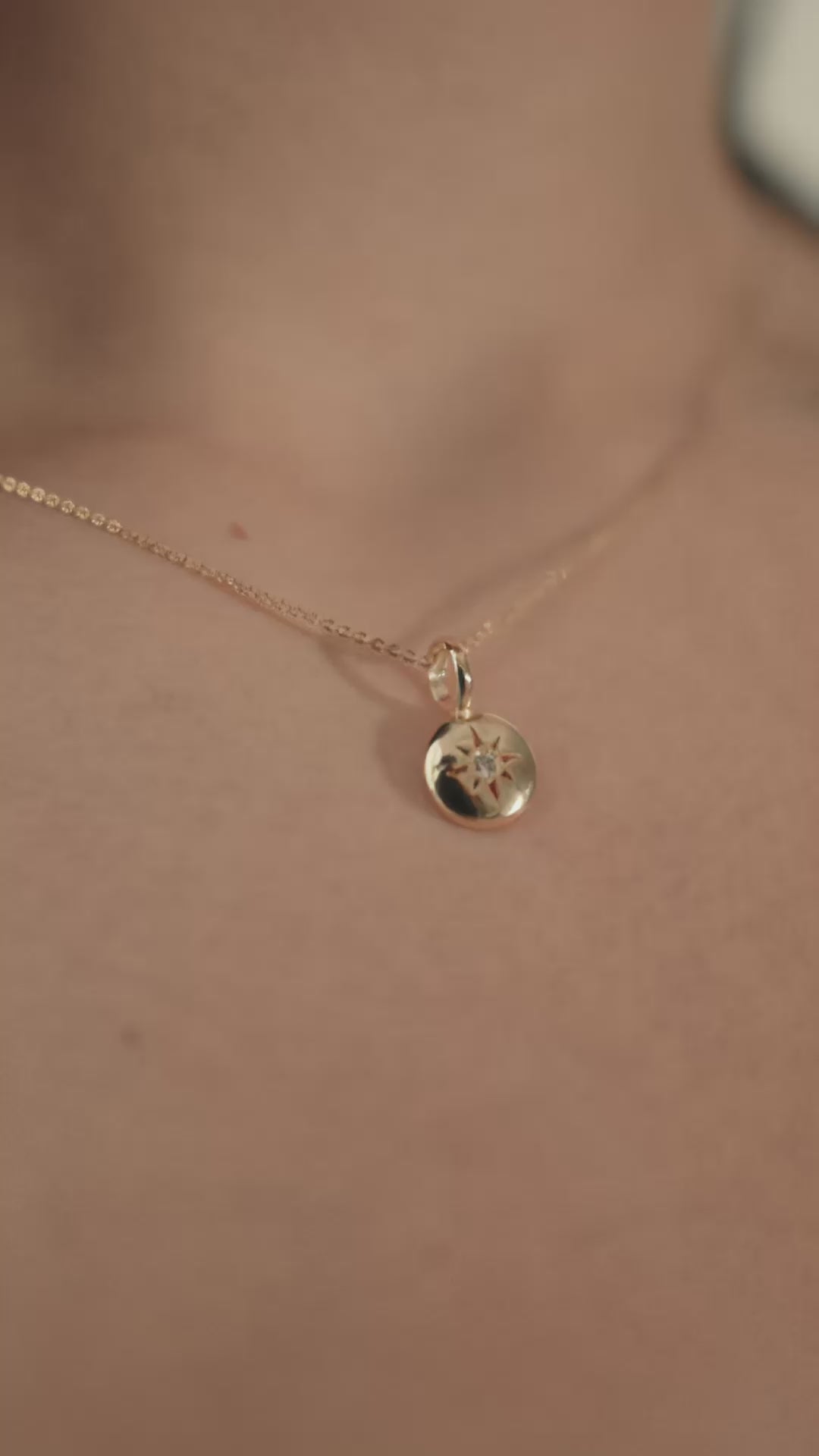 Northern Star Puffy Necklace