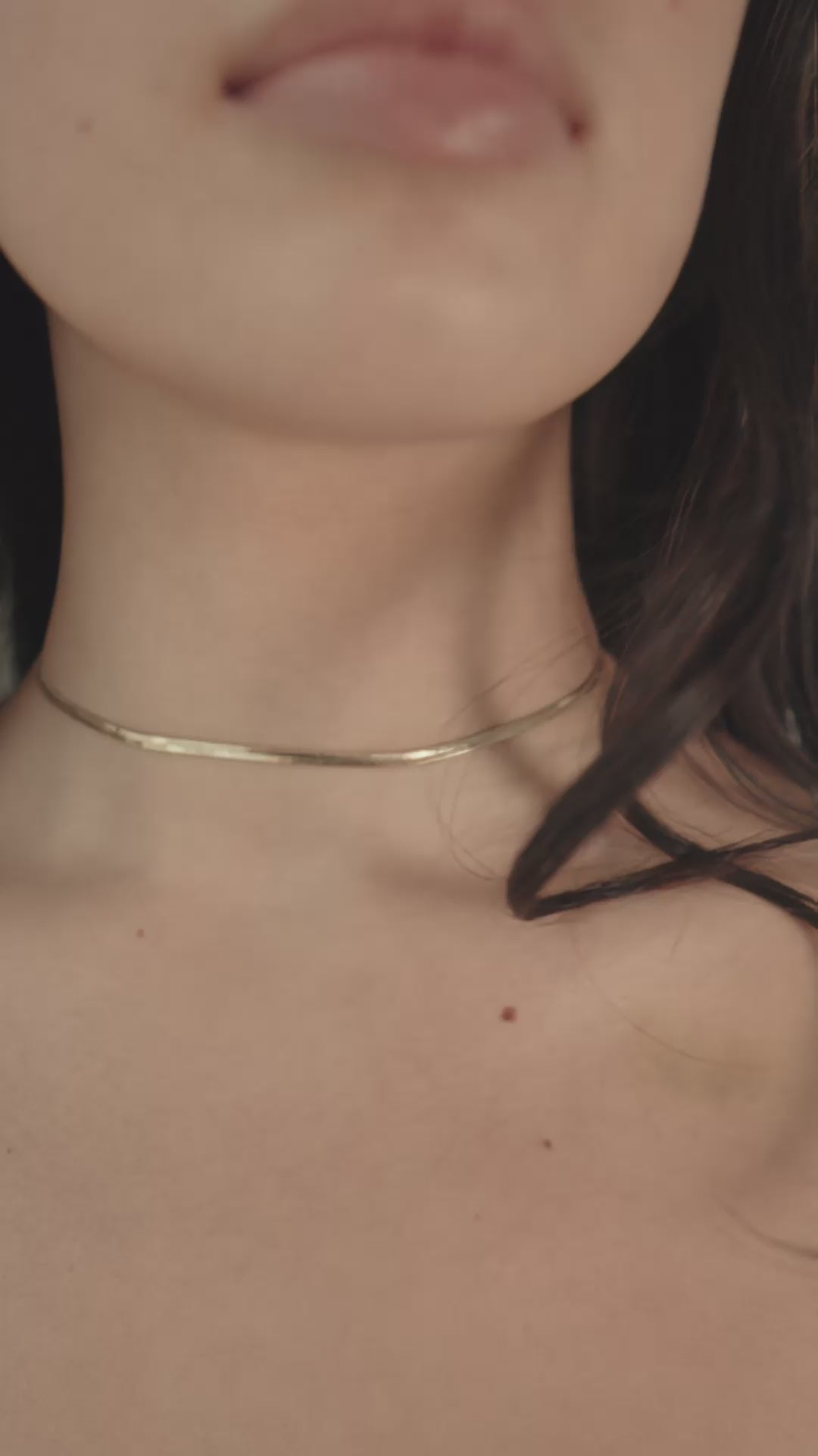 Thin Herringbone Necklace