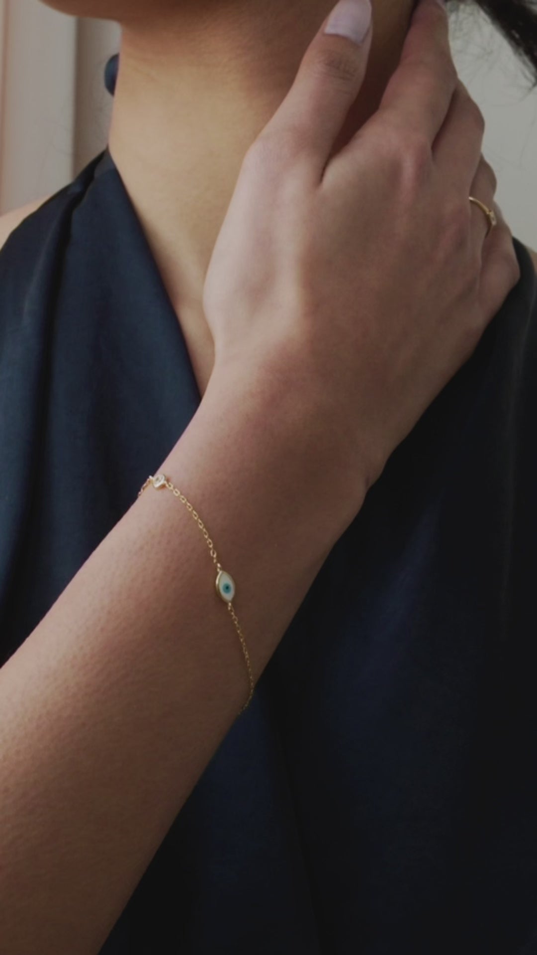 Mini Evil Eye Chain Bracelet
