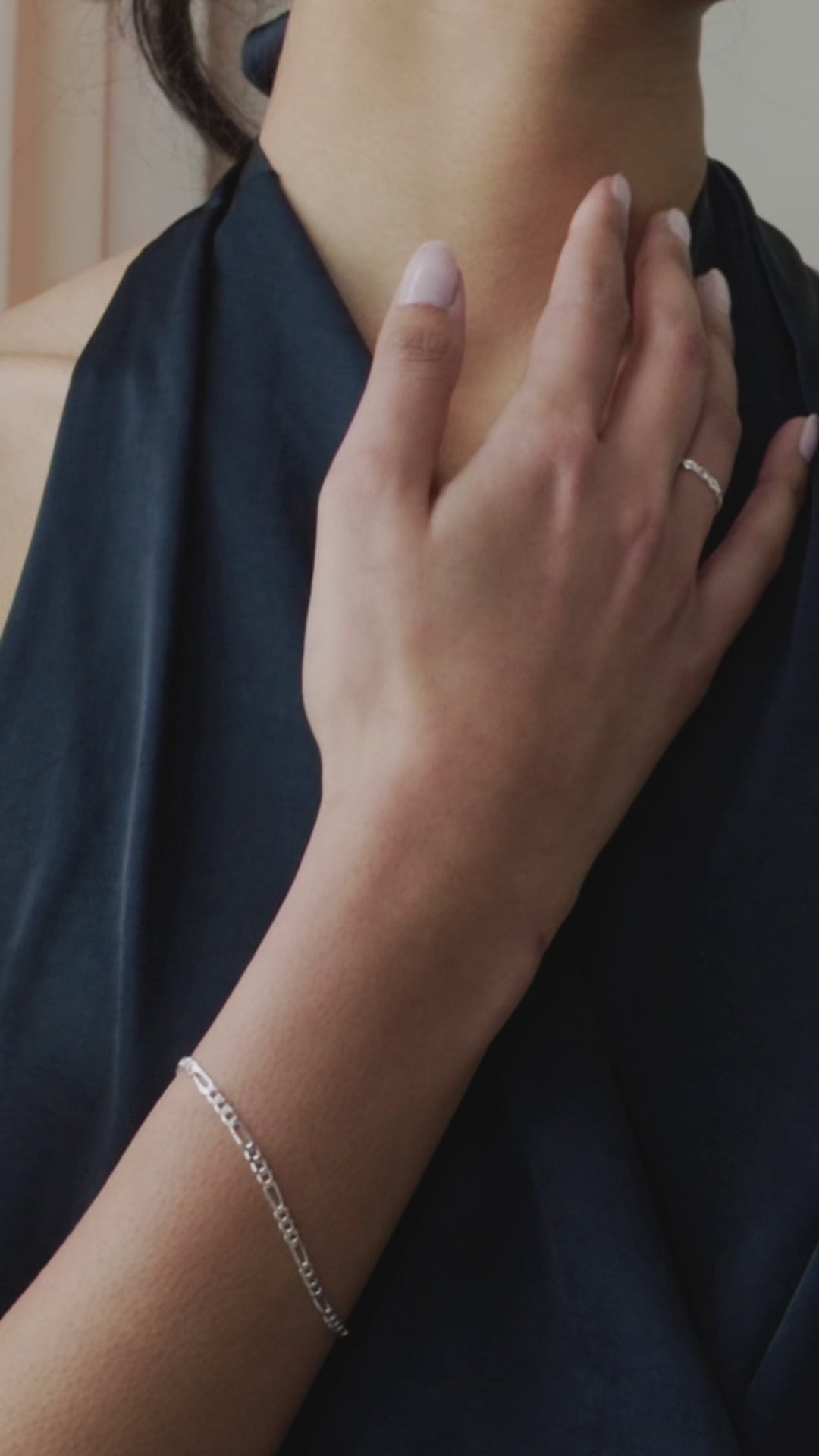 Flat Figaro Chain Bracelet